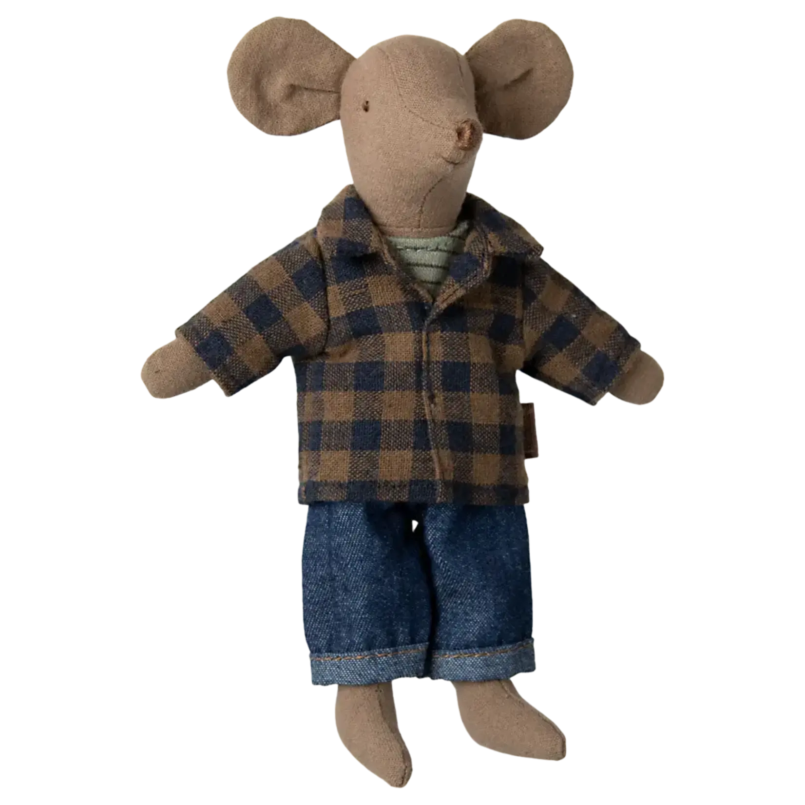 Maileg USA Dad mouse - Light brown
