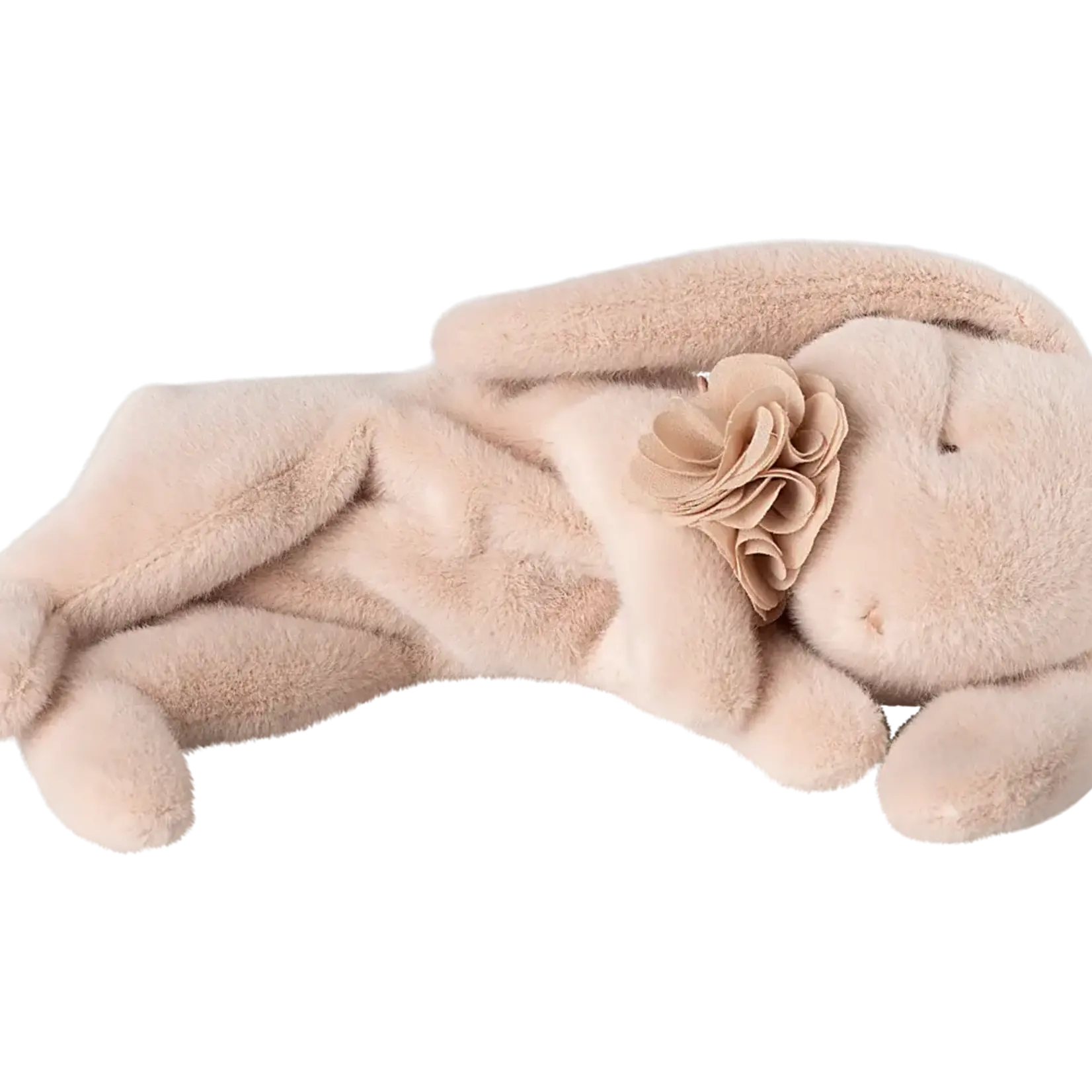 Maileg USA Sleeping bunny plush, Small - Powder