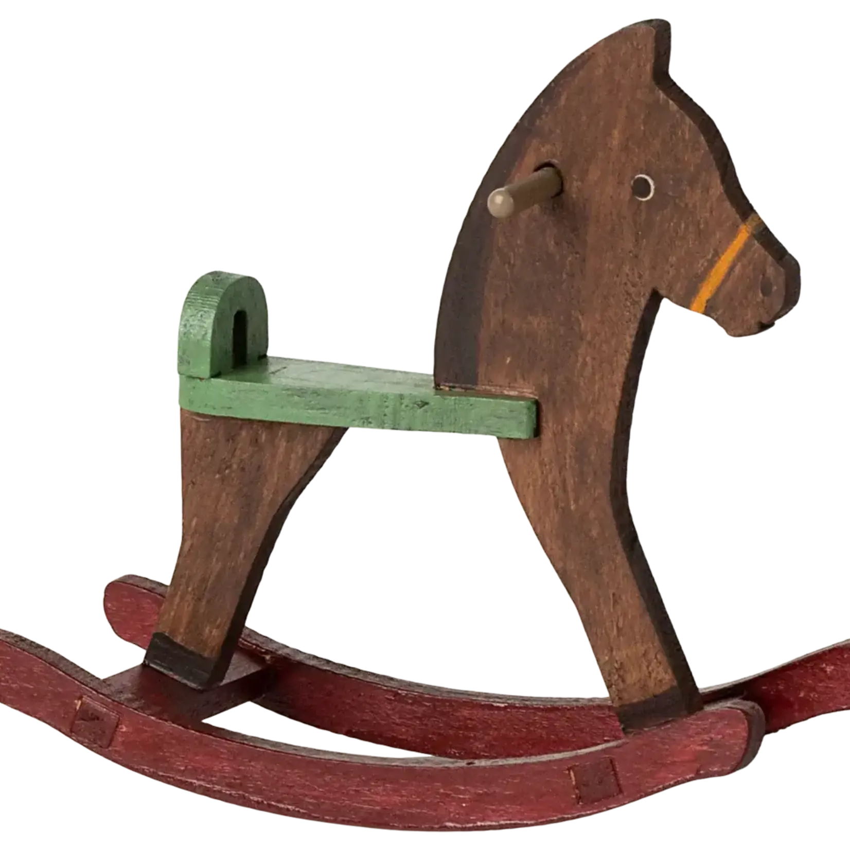 Maileg USA Rocking horse, Mouse - Dark brown