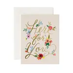 Rifle Paper Company Floral Here For You Card