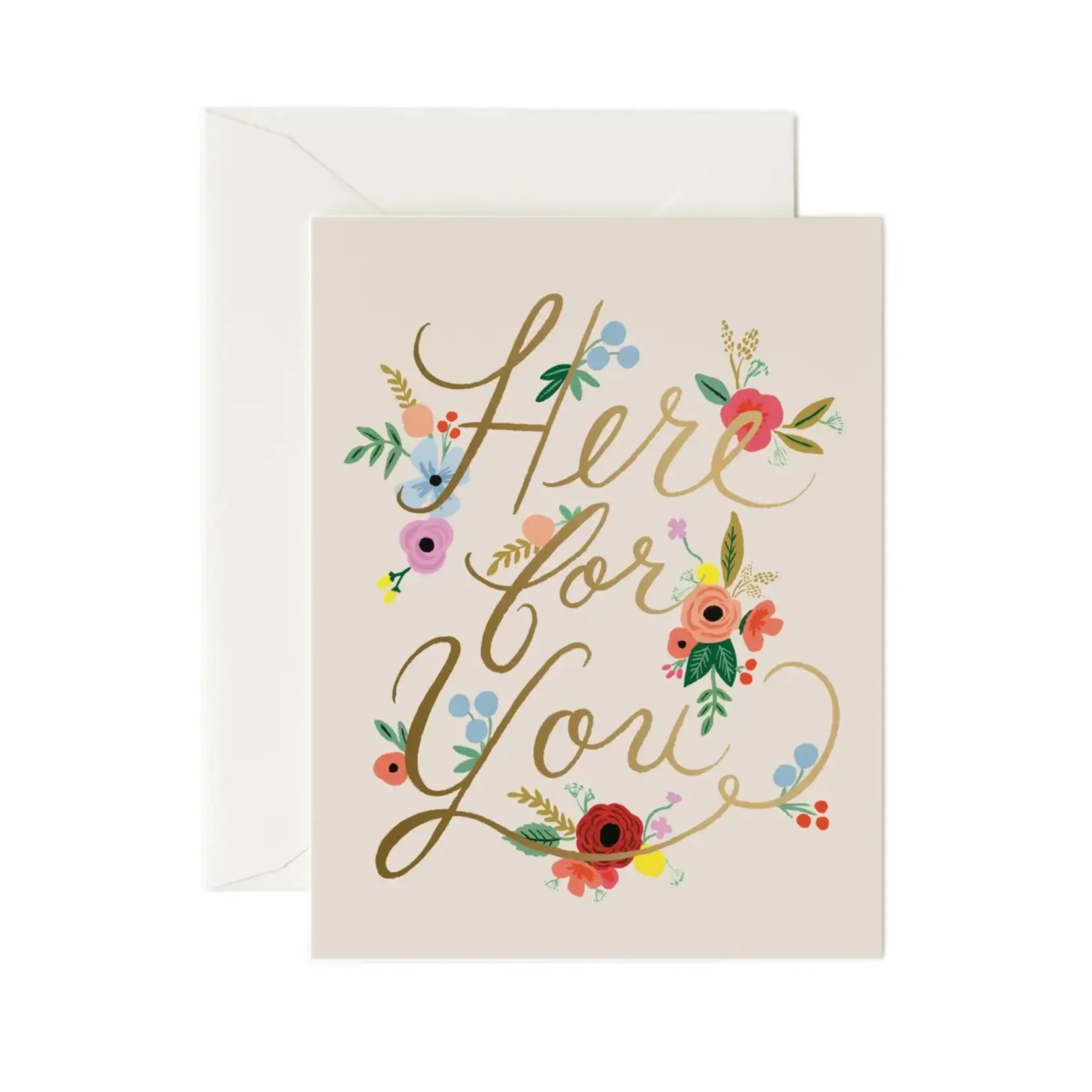 Rifle Paper Company Floral Here For You Card
