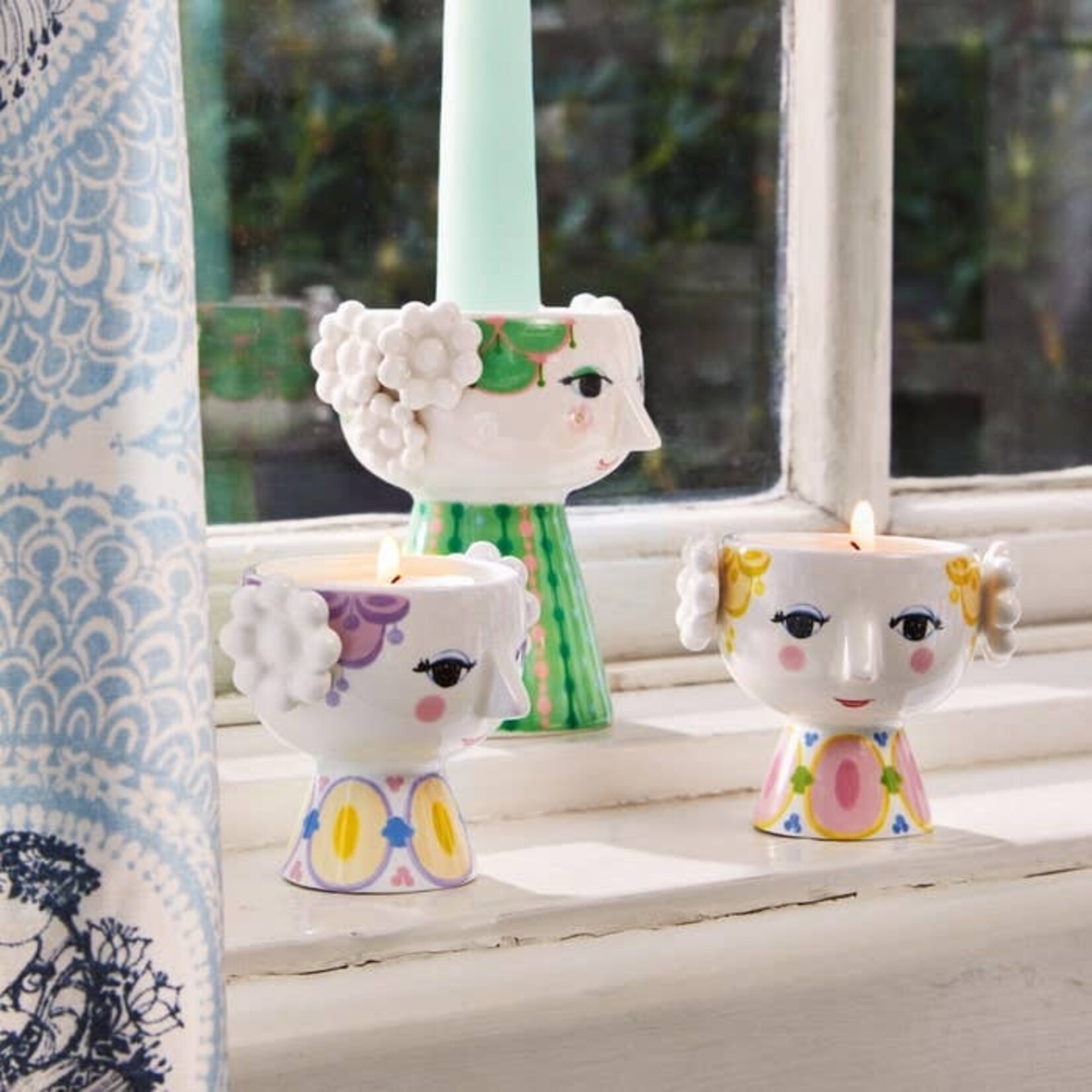Danish Design Collective Bjørn Wiinblad - Eva - 2.4" Tealight Holders - Set of 2
