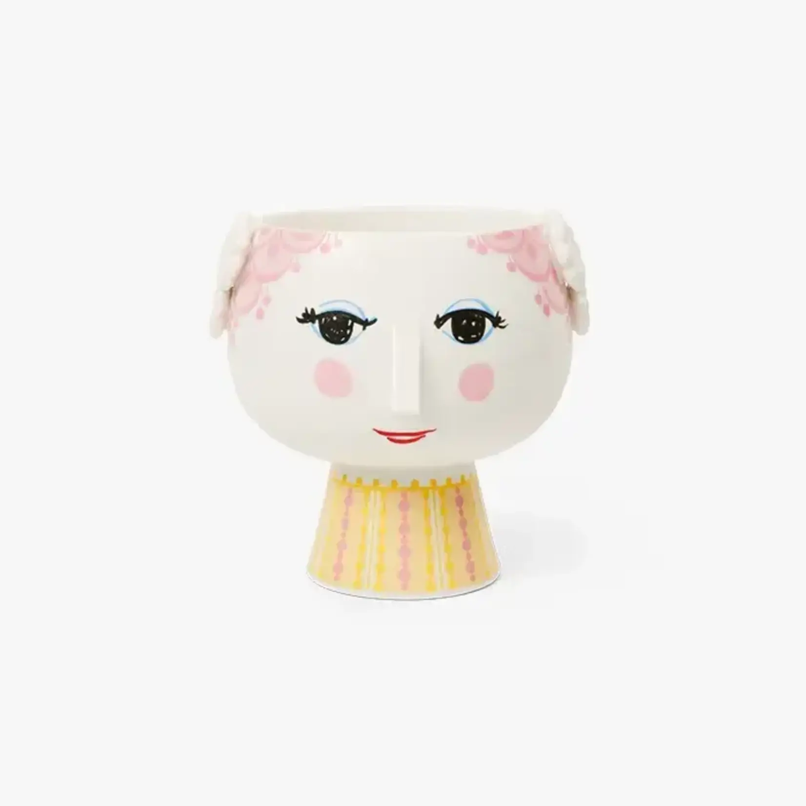 Danish Design Collective Bjørn Wiinblad - Eva - 5.7" Short Base 3D Flowerpot / Vase | Pink