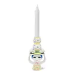 Danish Design Collective Bjørn Wiinblad- Lady w/Hat - 6.3" Hand-Painted Candle Holder