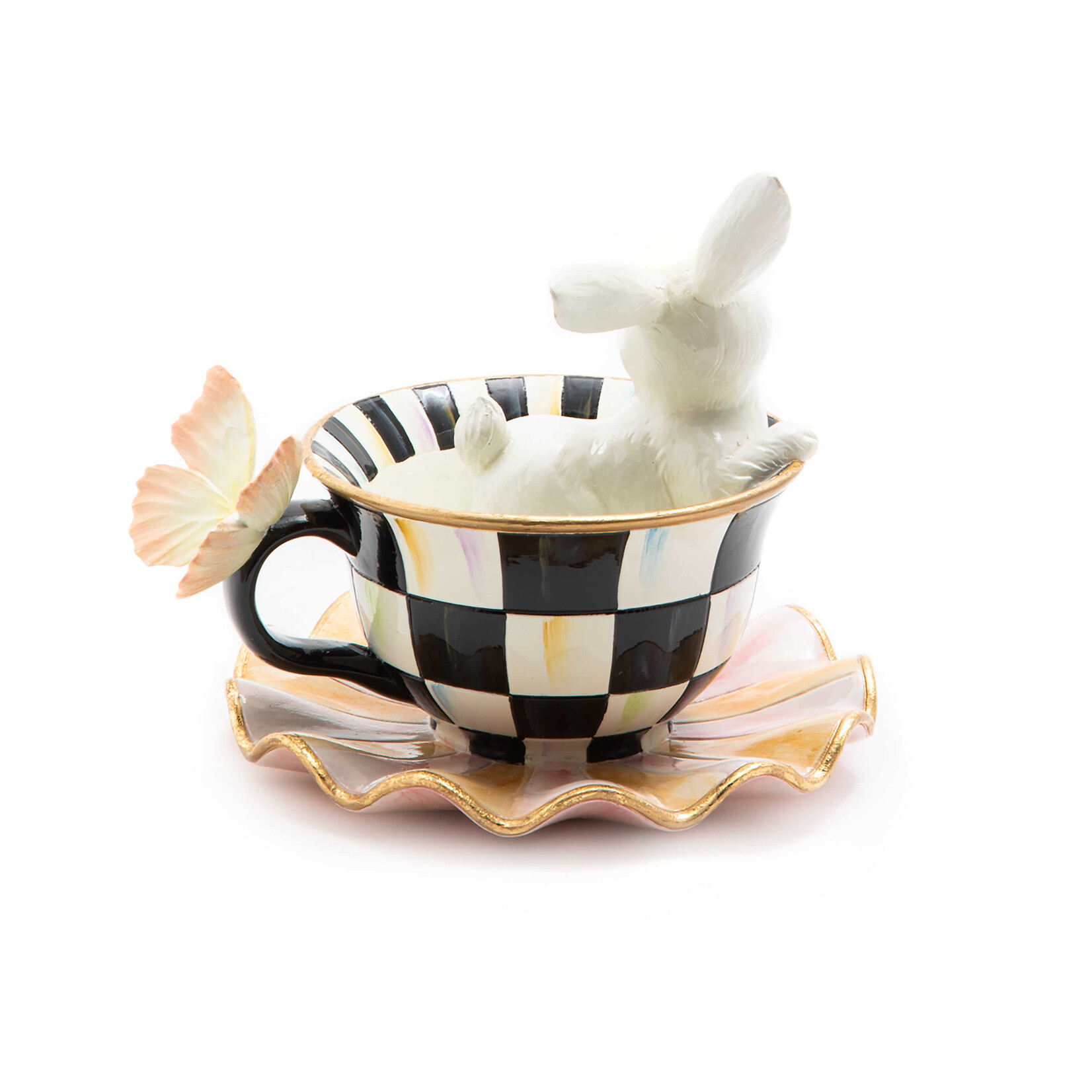 MacKenzie-Childs teacup bunny