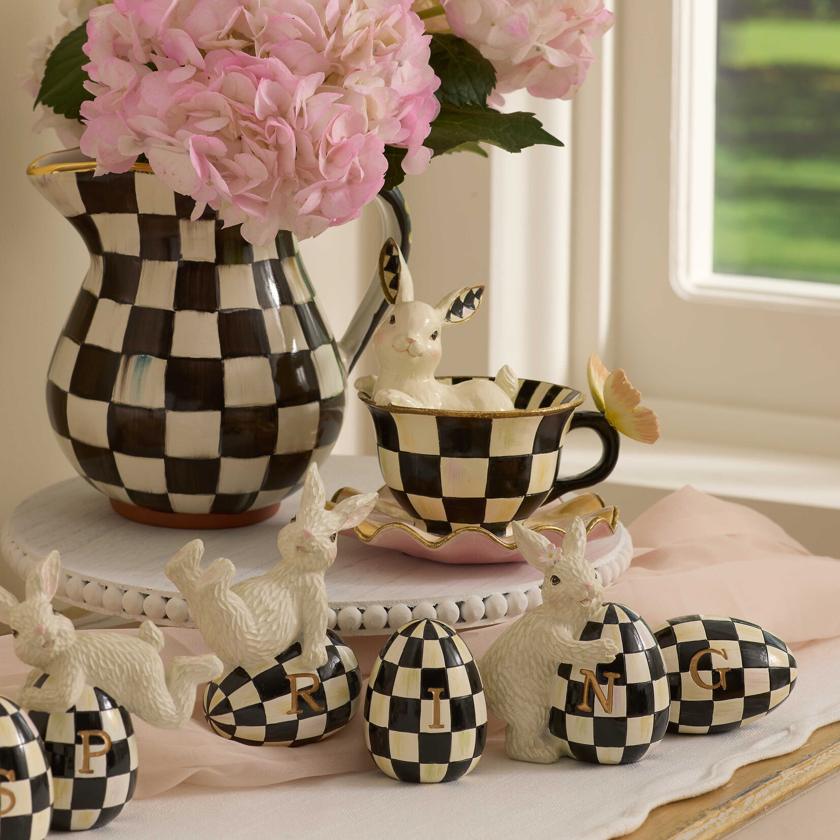 MacKenzie-Childs teacup bunny