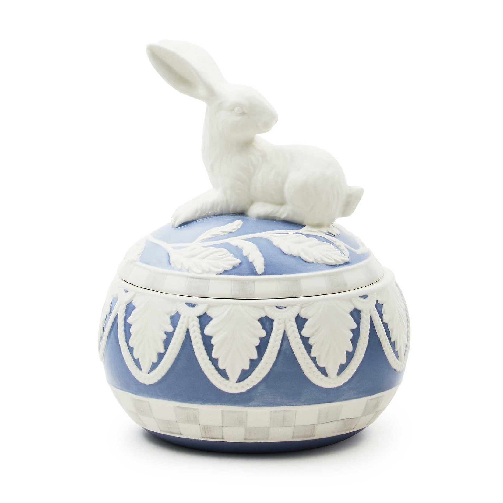 MacKenzie-Childs cameo bunny lidded box