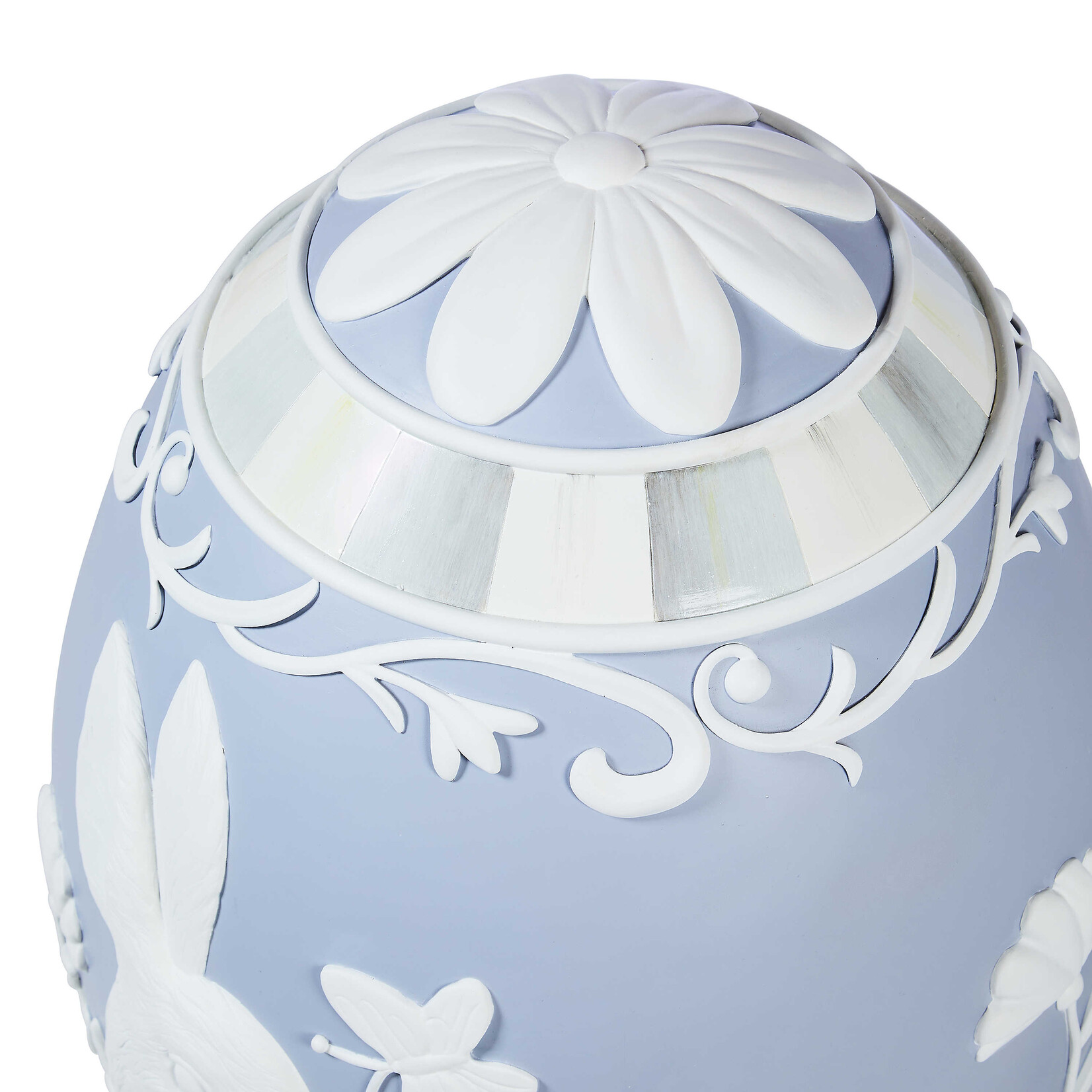 MacKenzie-Childs cameo trophy egg