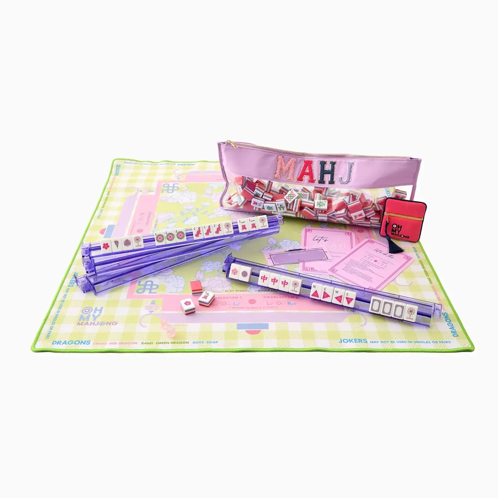 Oh My Mahjong Garden Party Mat