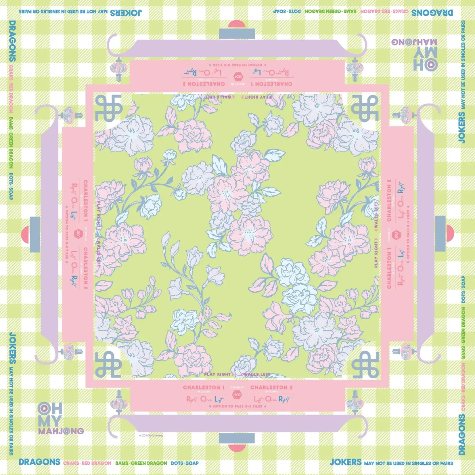 Oh My Mahjong Garden Party Mat in Tube