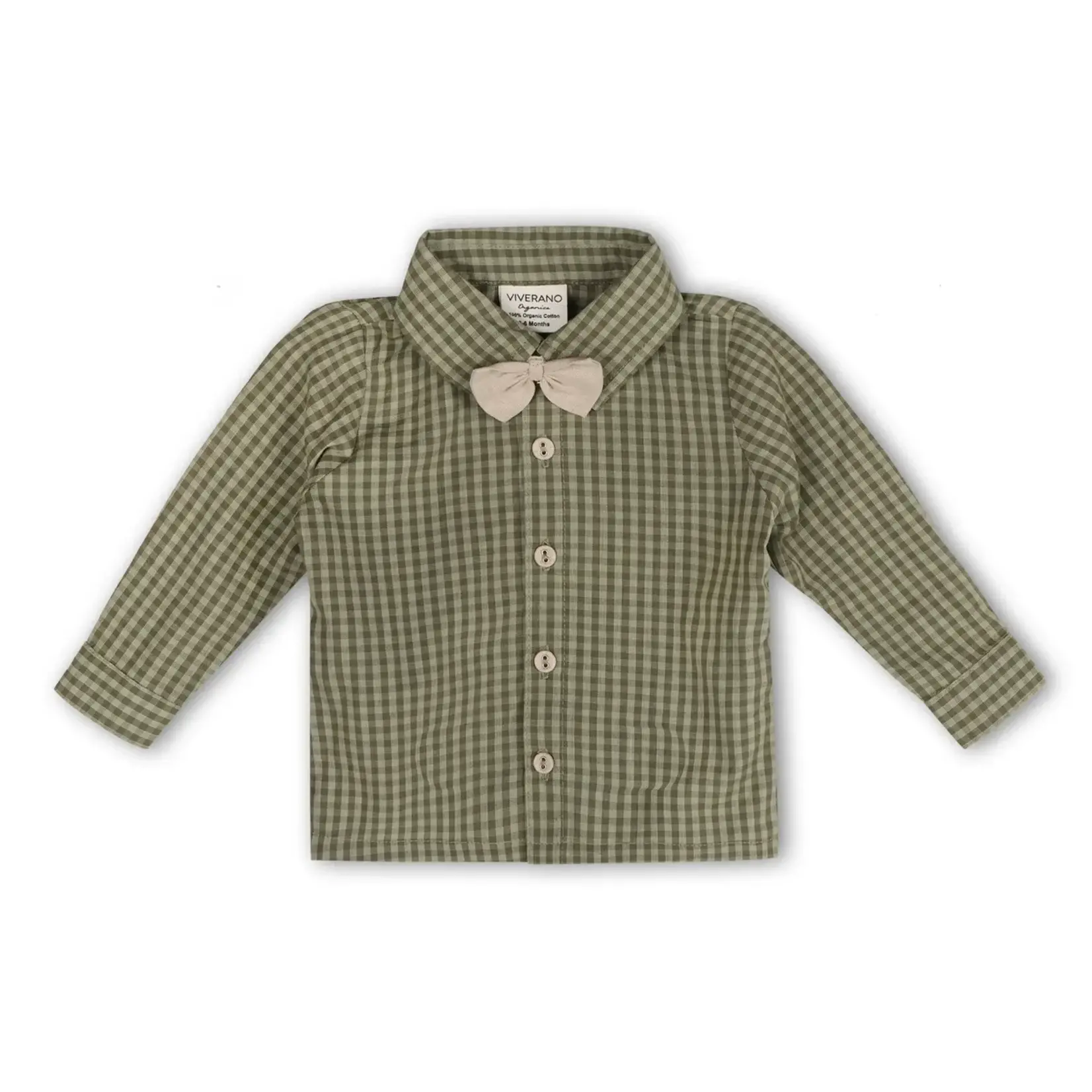 Viverano Organics Gingham Shirt & Linen Pant Set (Linen Blend)