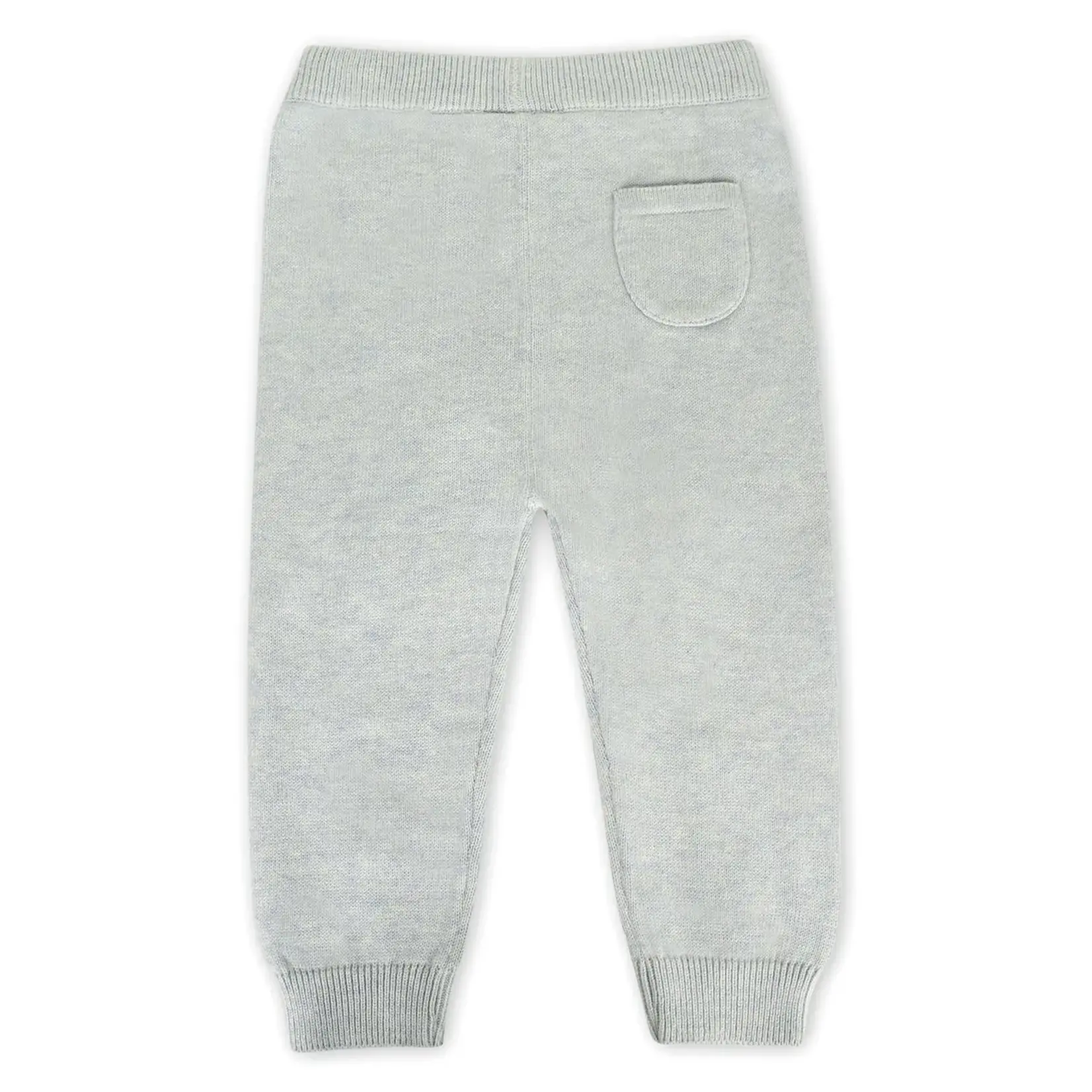 Viverano Organics Pocket Sweater Knit Baby Legging Pants (Organic Cotton) Heather Grey