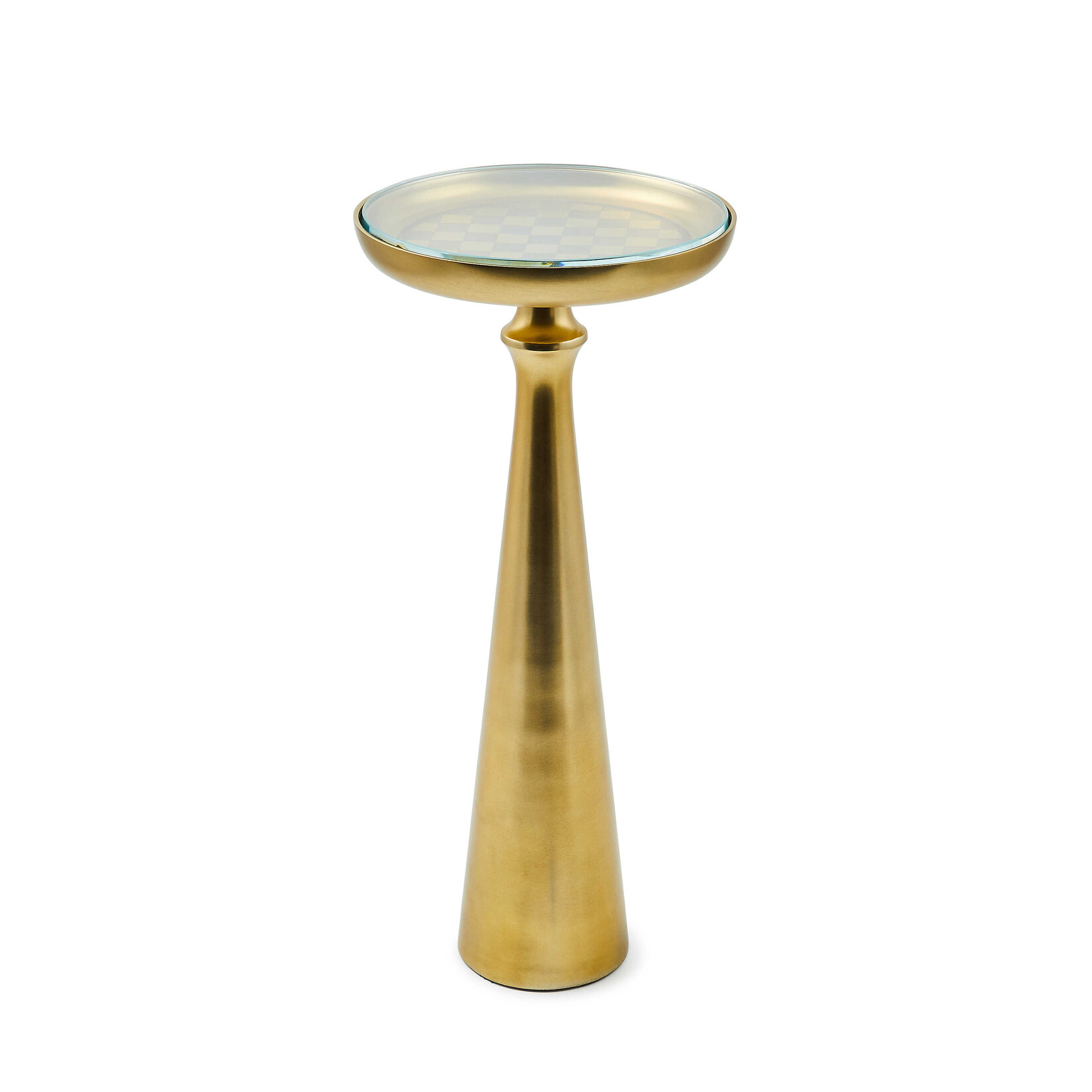 MacKenzie-Childs checked cocktail table