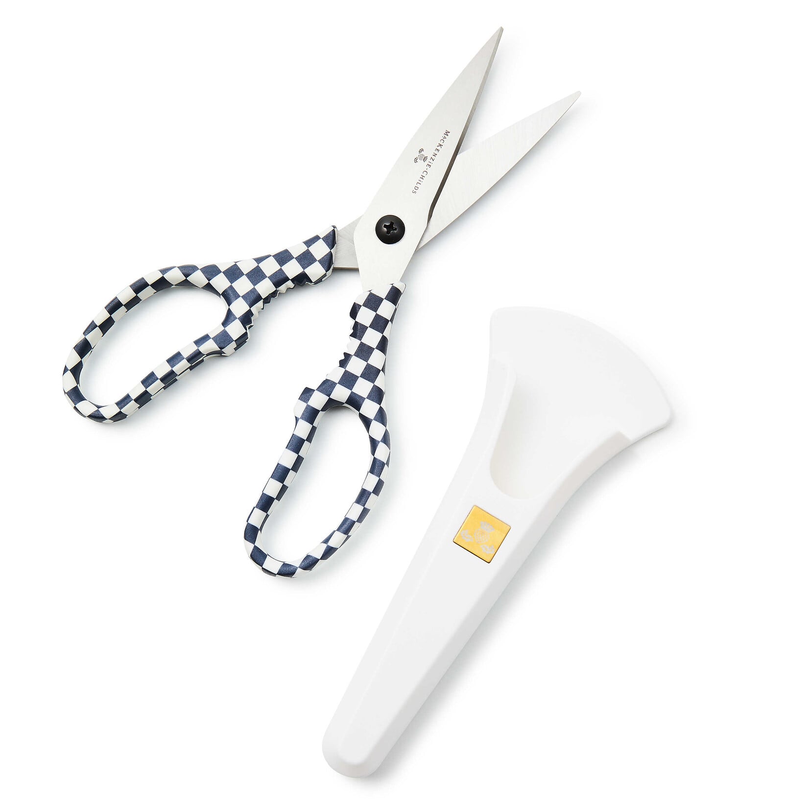 MacKenzie-Childs black & white check kitchen shears
