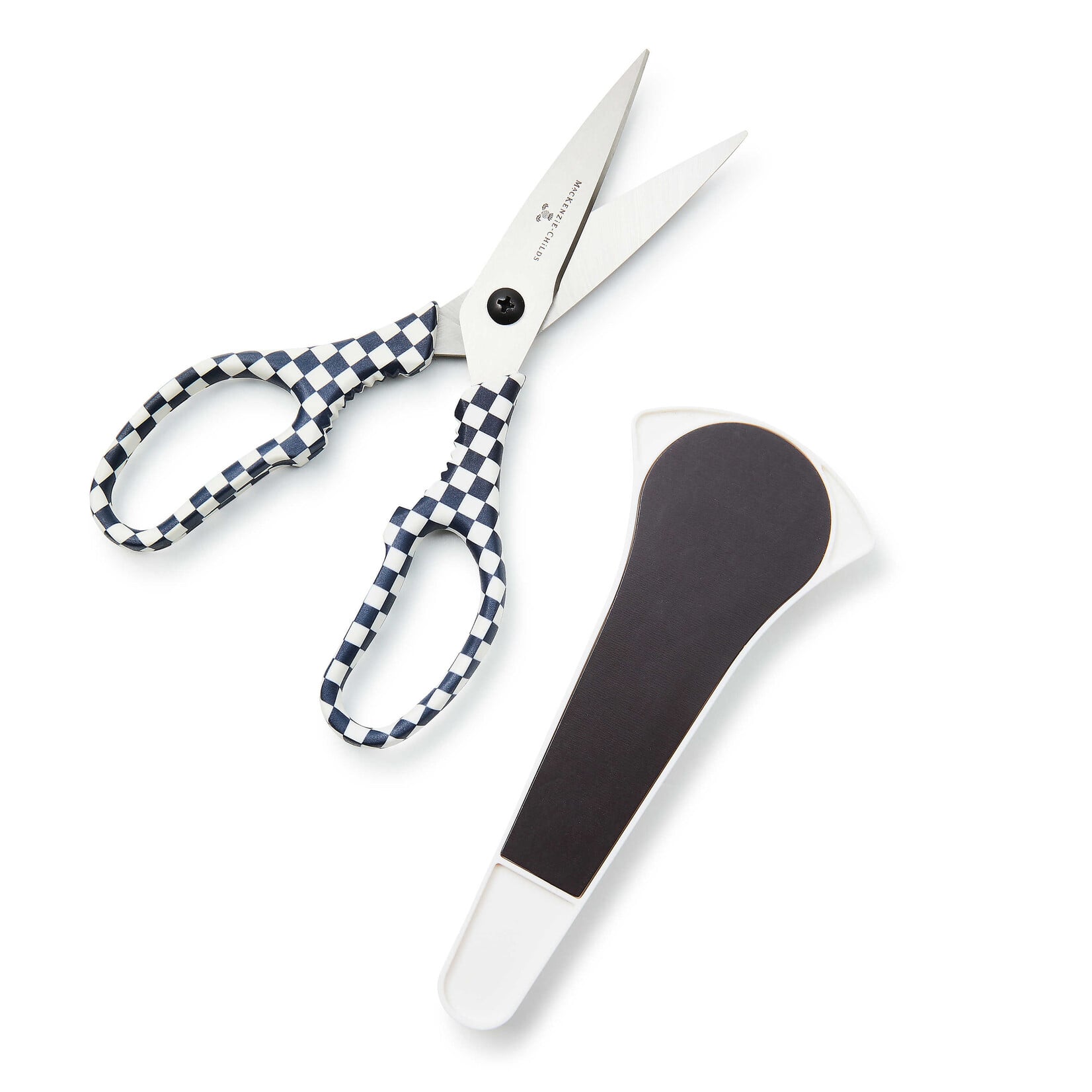 MacKenzie-Childs black & white check kitchen shears