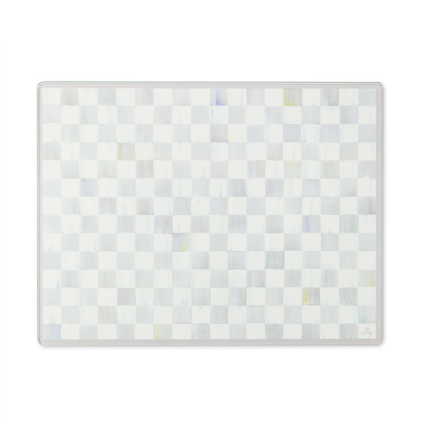 MacKenzie-Childs sterling check glass cutting board, set of 2