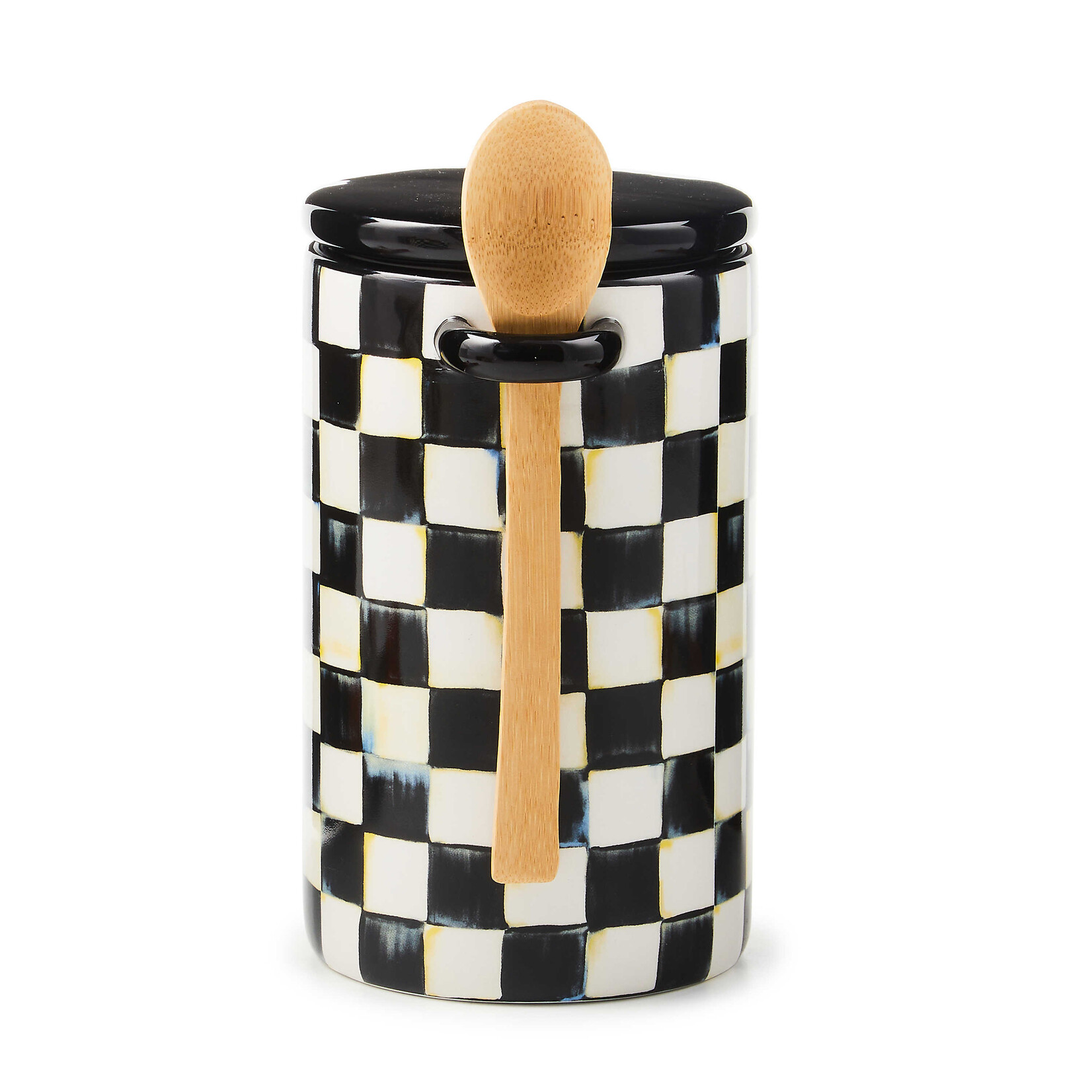 MacKenzie-Childs courtly check farmhouse canister