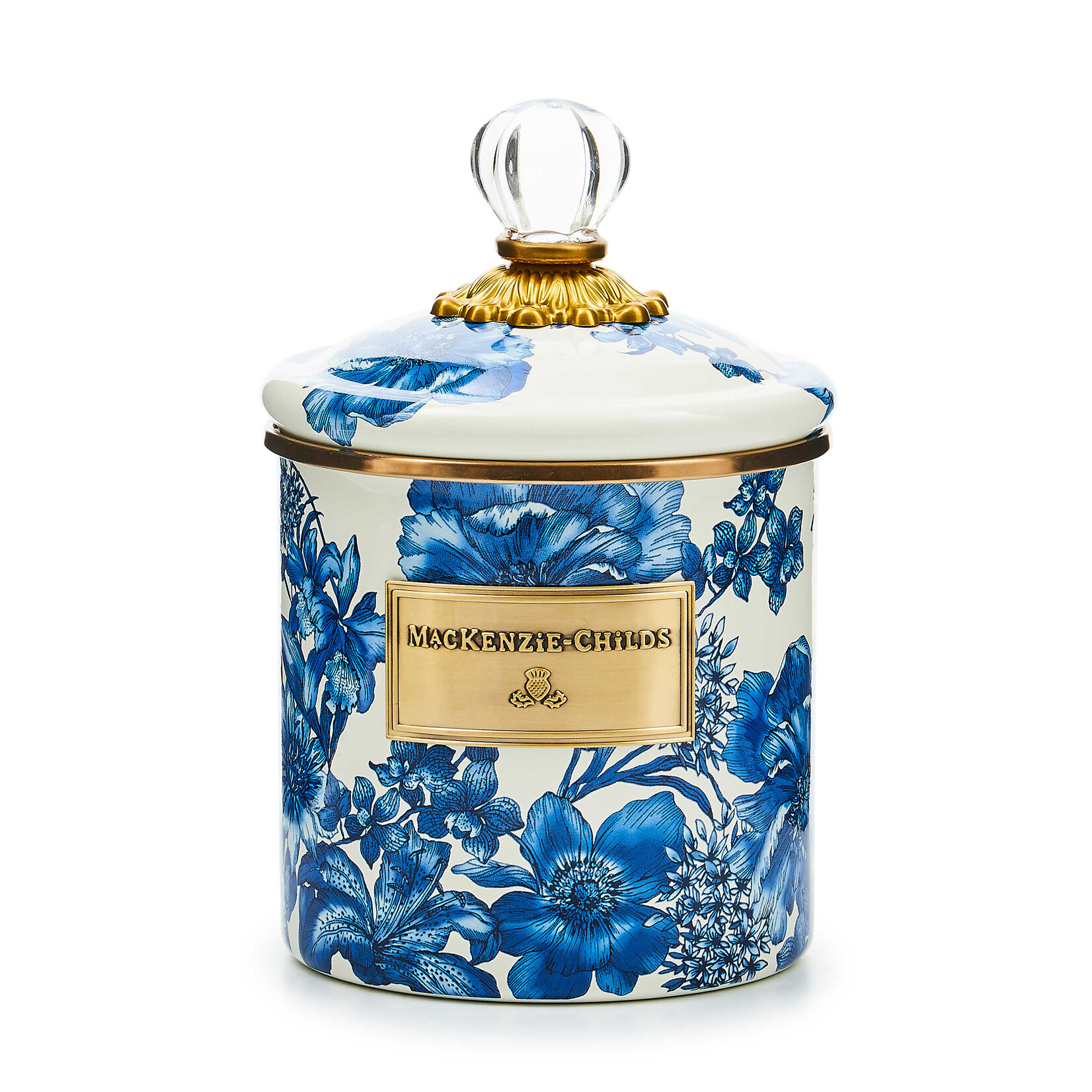 MacKenzie-Childs royal english garden small canister