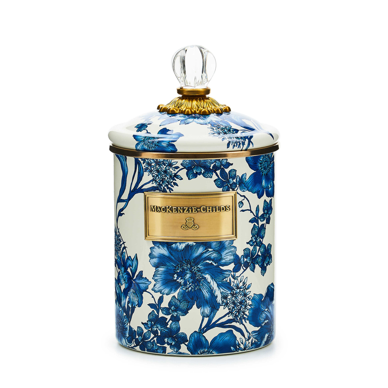 MacKenzie-Childs royal english garden medium canister