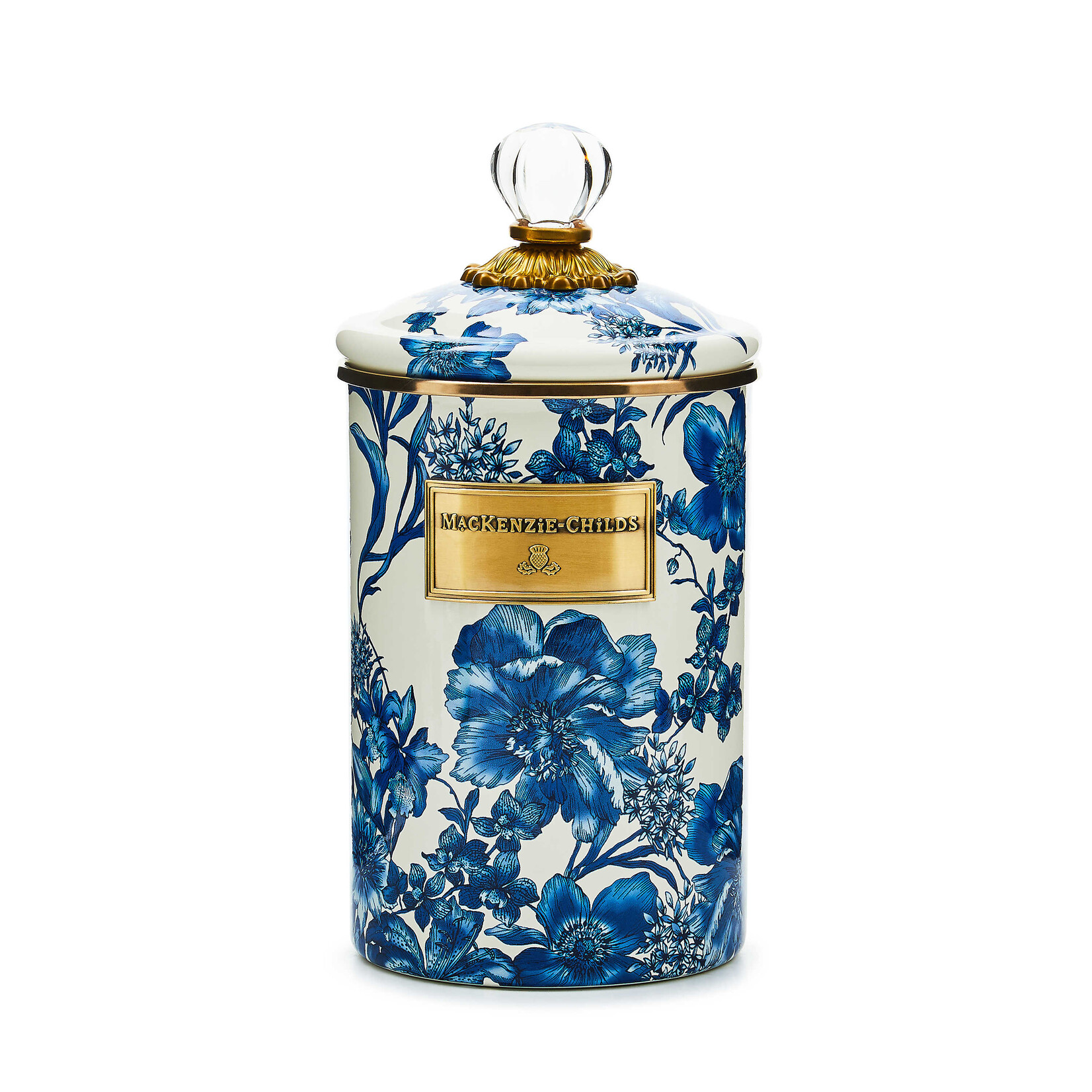 MacKenzie-Childs royal english garden large canister