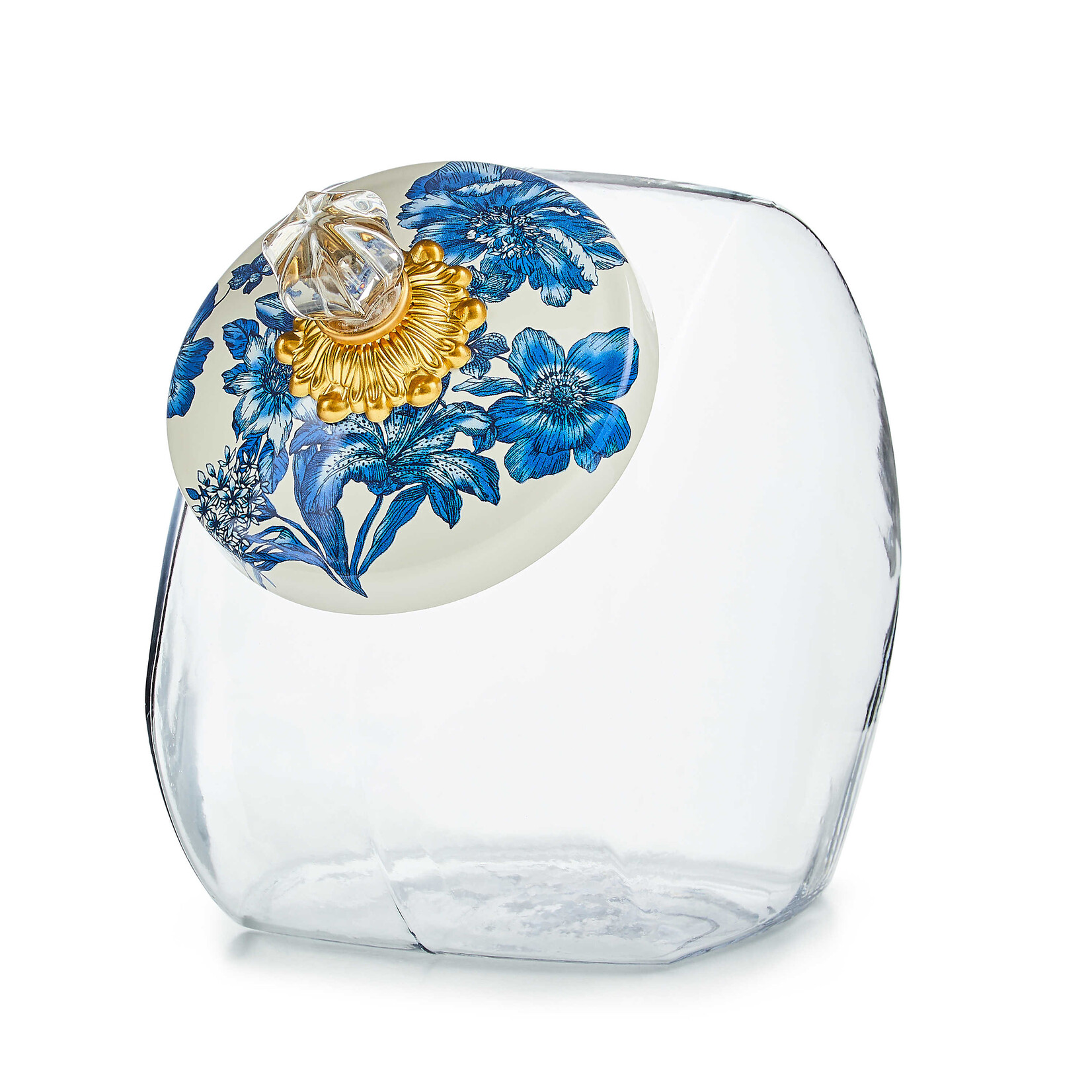 MacKenzie-Childs cookie jar with royal english garden lid