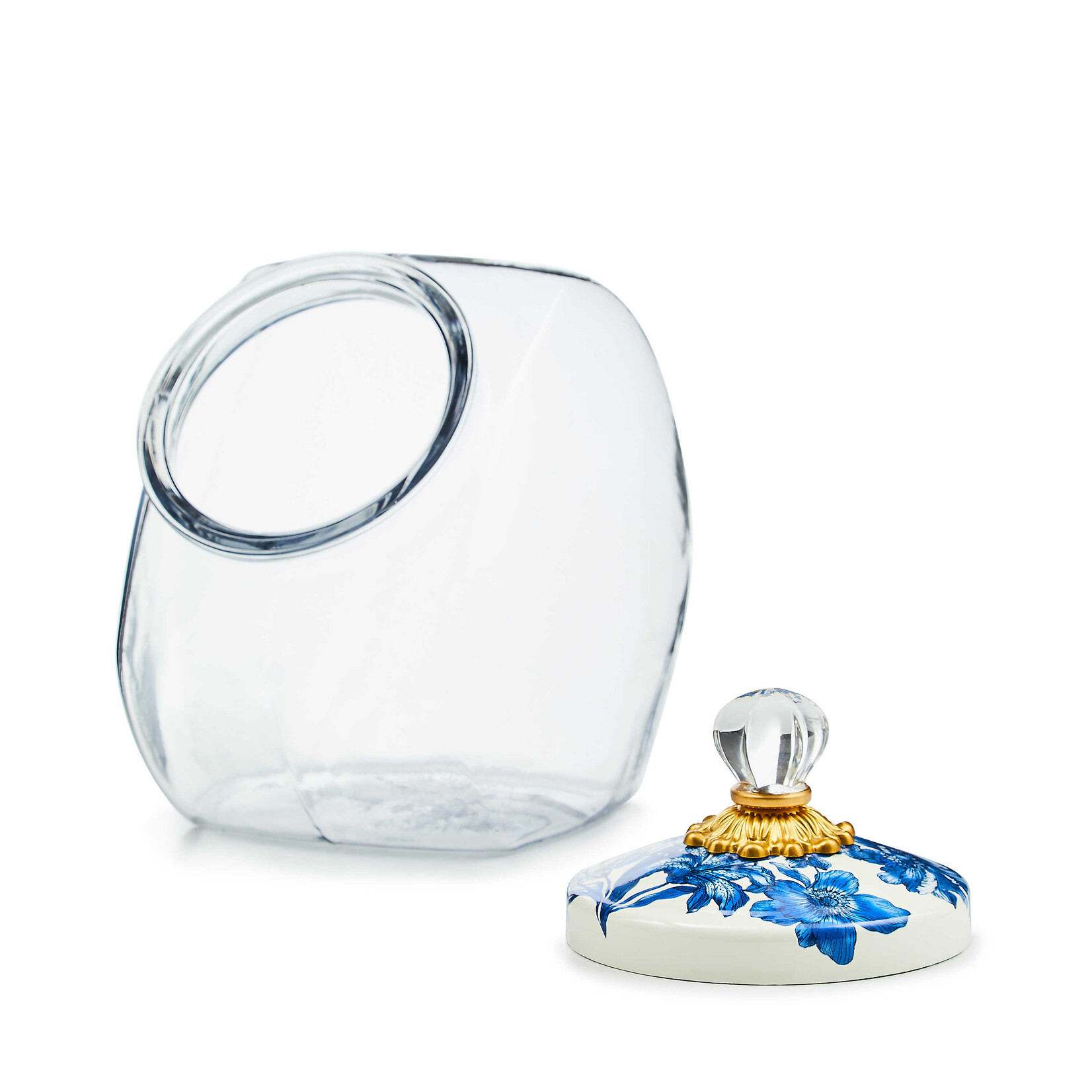 MacKenzie-Childs cookie jar with royal english garden lid