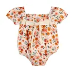 Viverano Organics Summer Floral Baby Bubble Romper (Organic Muslin)