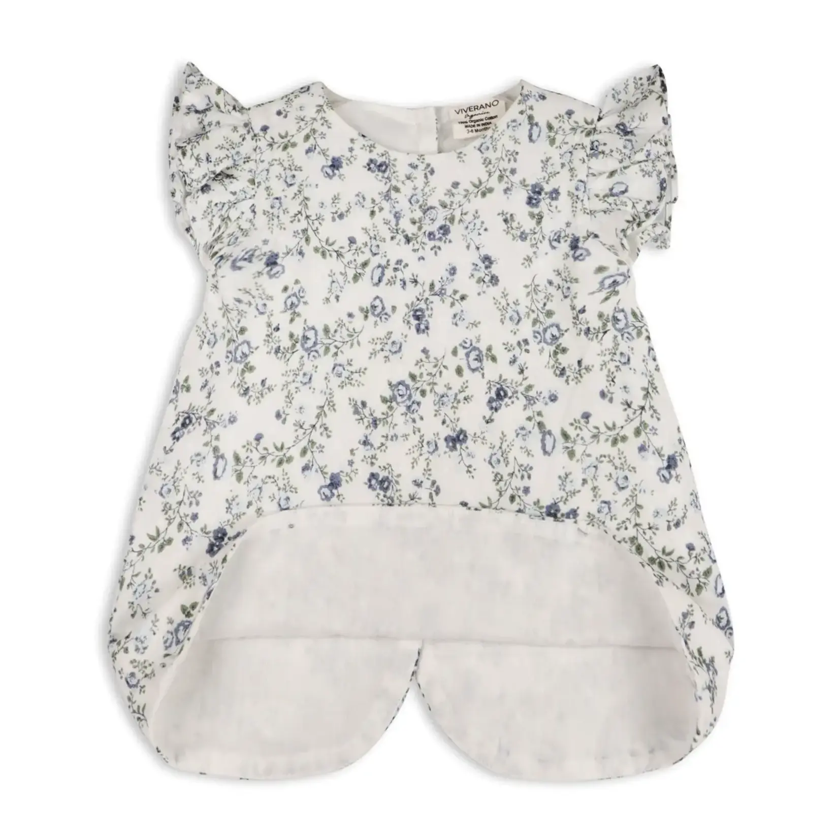 Viverano Organics Celia Floral Baby Bow Blouse +Bloomer (Organic)