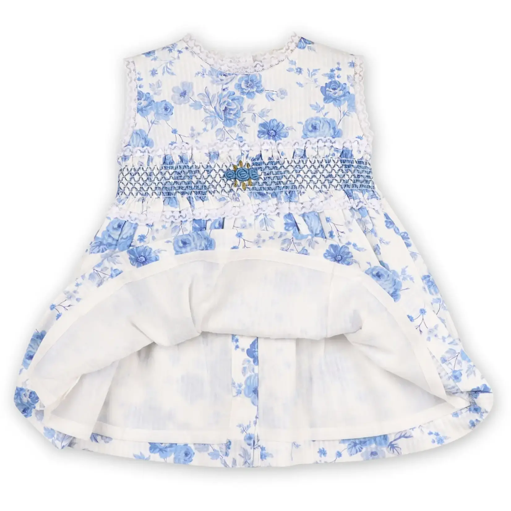 Viverano Organics Ellison Rose Floral Smocked Baby Dress + Bloomer (Organic)