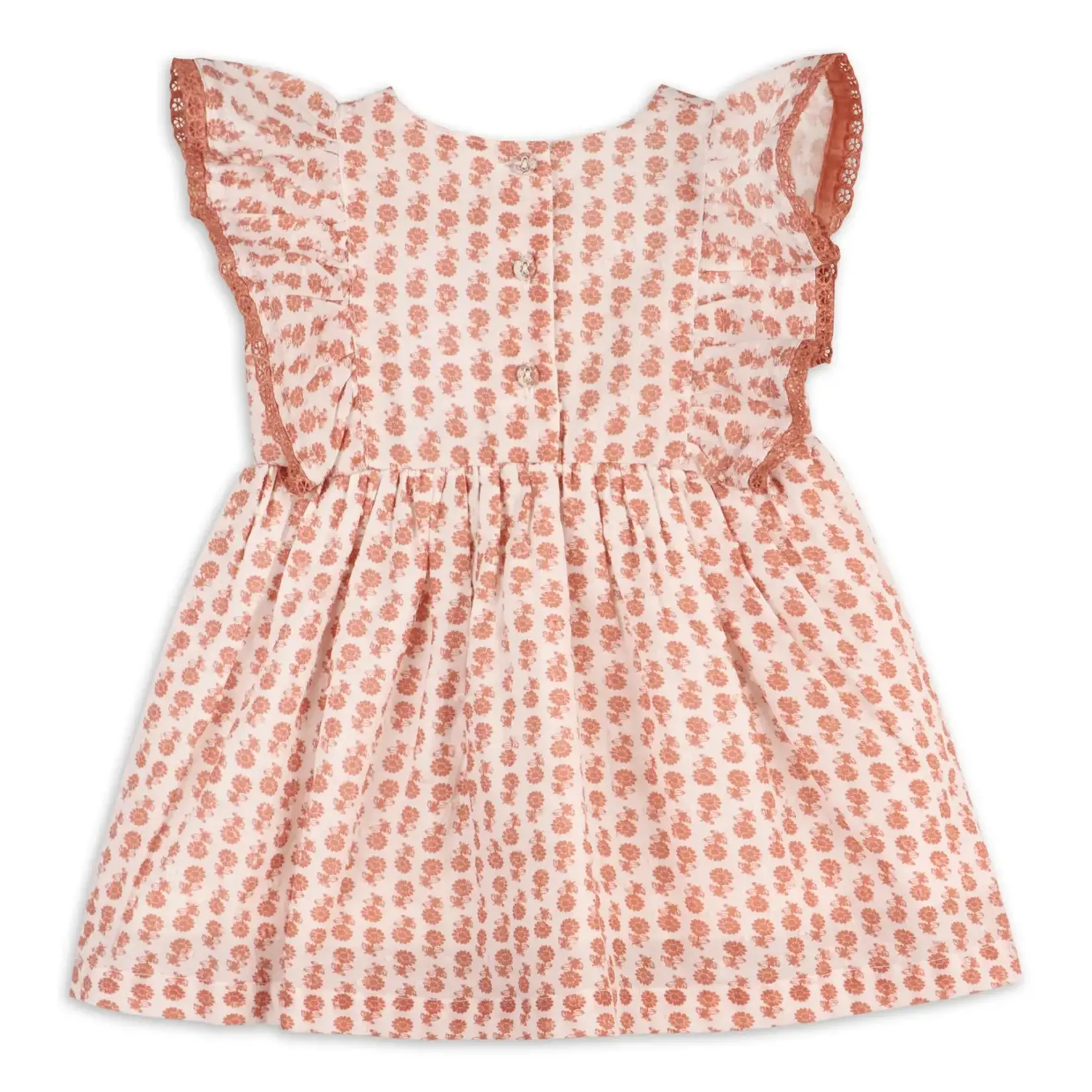 Viverano Organics Heather Dobby Cotton Floral Baby Dress + Bloomer (Organic)