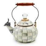 MacKenzie-Childs sterling check whistling tea kettle