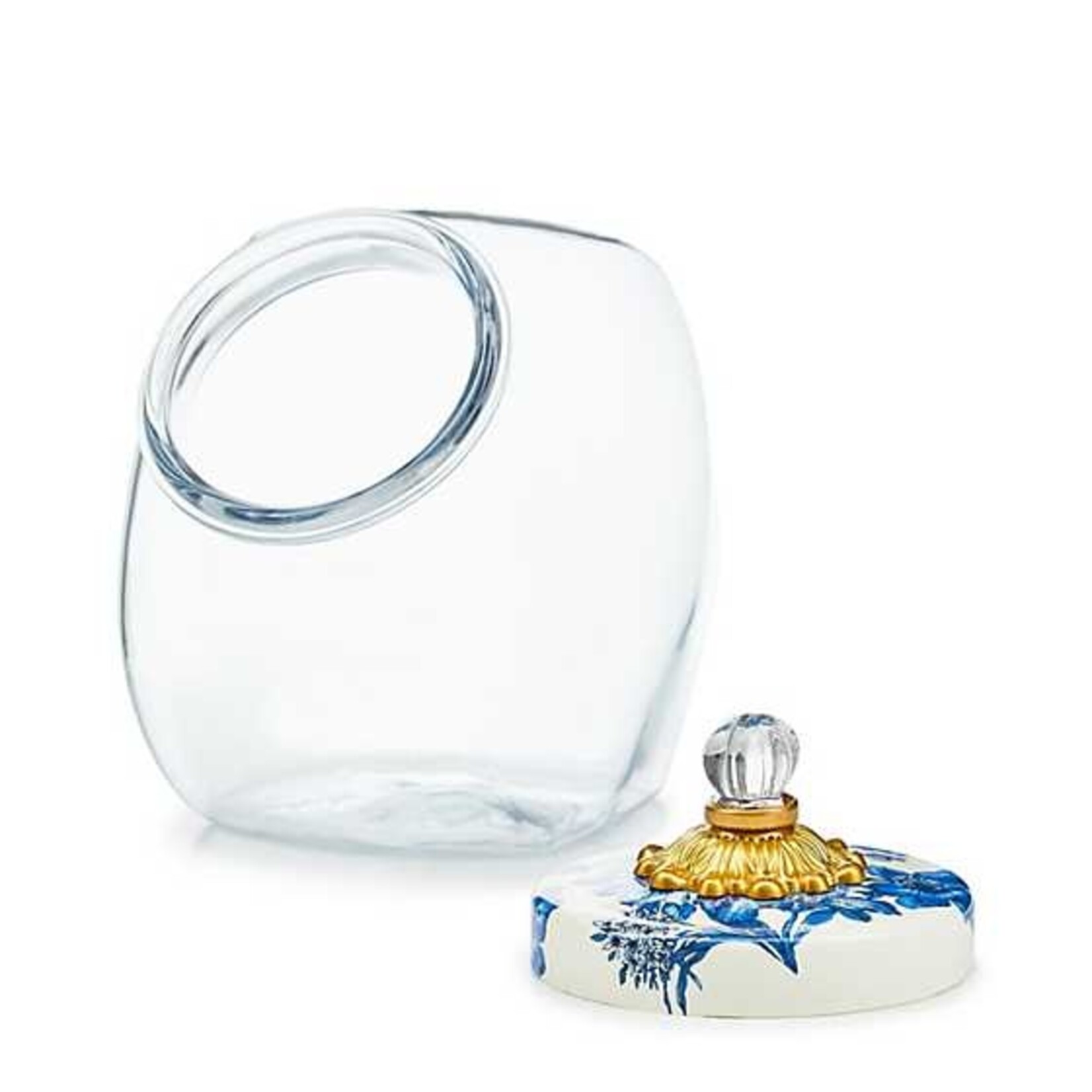 MacKenzie-Childs sweets jar with royal english garden lid
