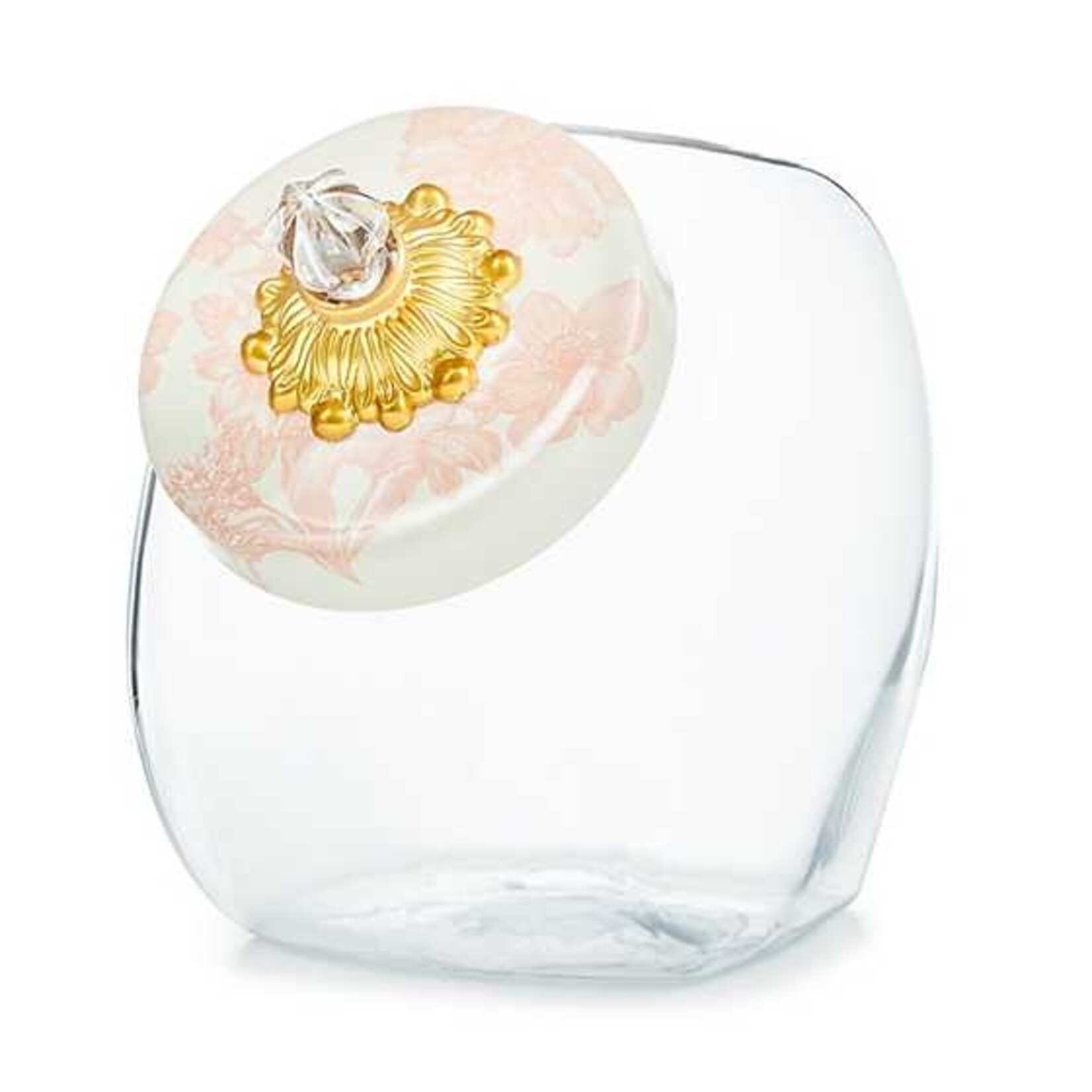 MacKenzie-Childs sweets jar with rosy english garden lid