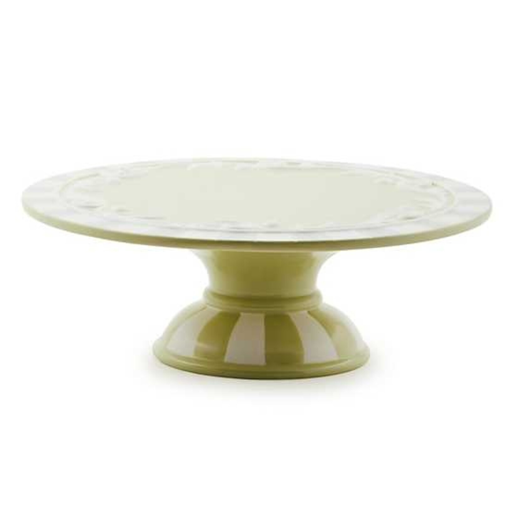 MacKenzie-Childs cameo large pedestal platter