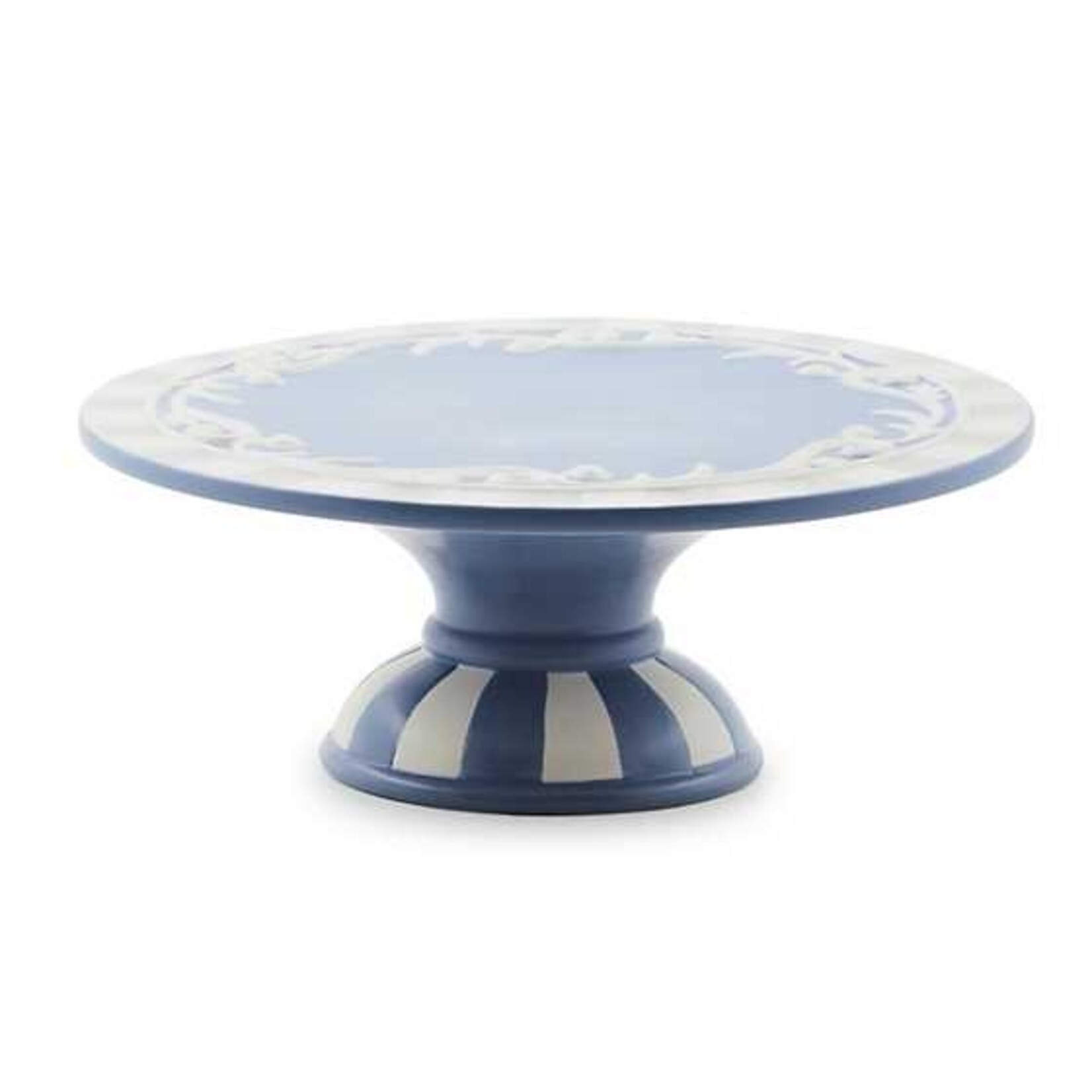 MacKenzie-Childs cameo small pedestal platter