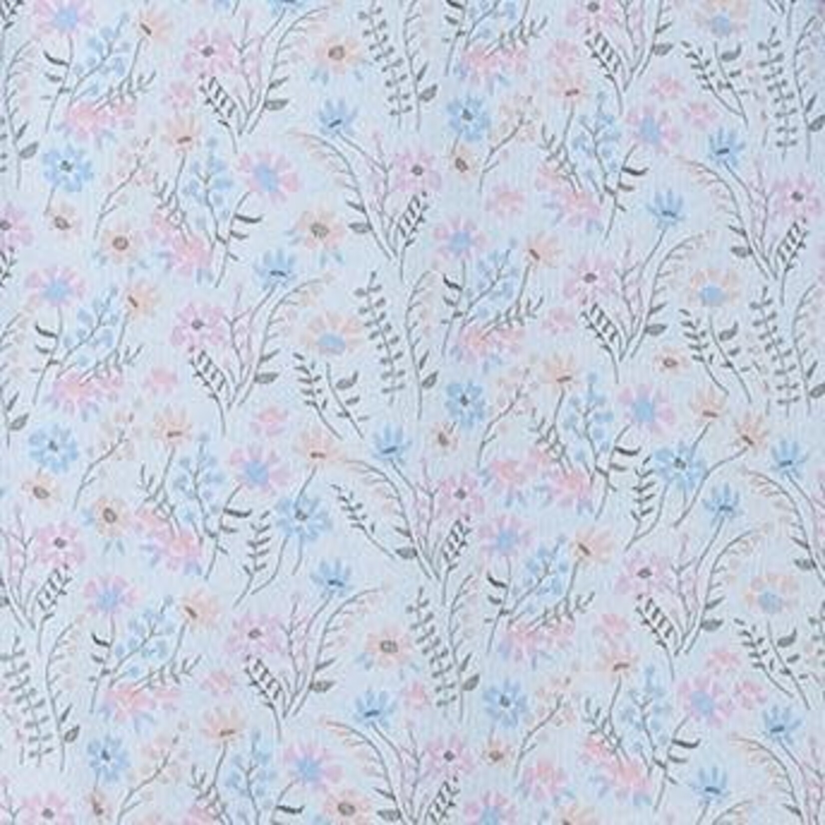 Feather Baby Bow Romper - Avery On Baby Blue - Pima Cotton Girls Outfit