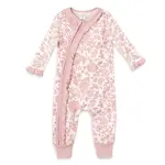 Tesa Babe Pink Embroidery Zippered Romper