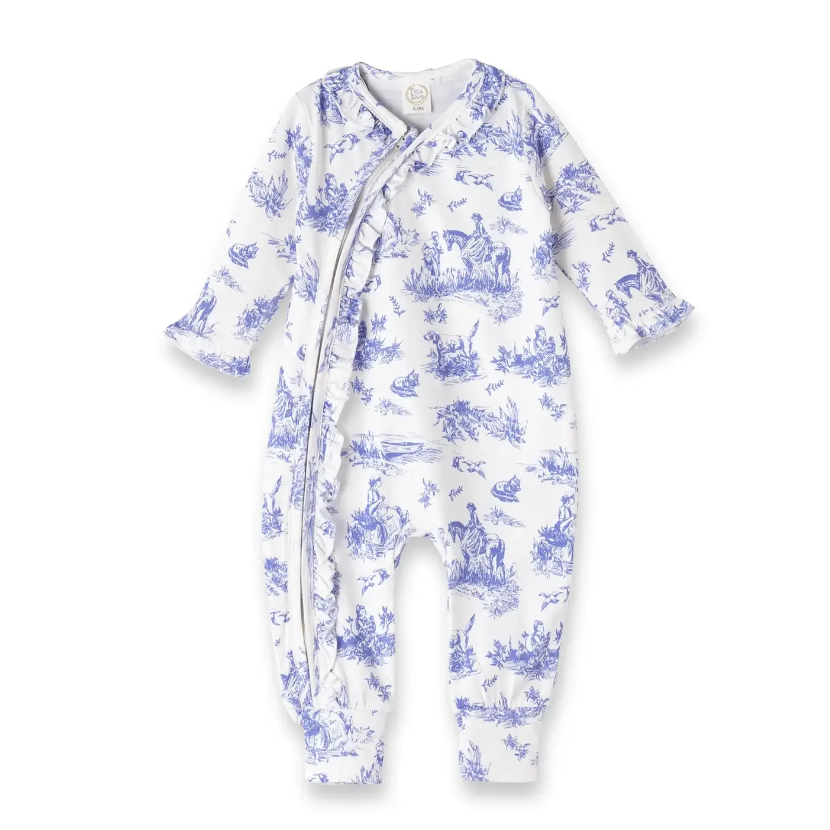 Tesa Babe Toile De Jouy Zippered Romper (Bamboo)