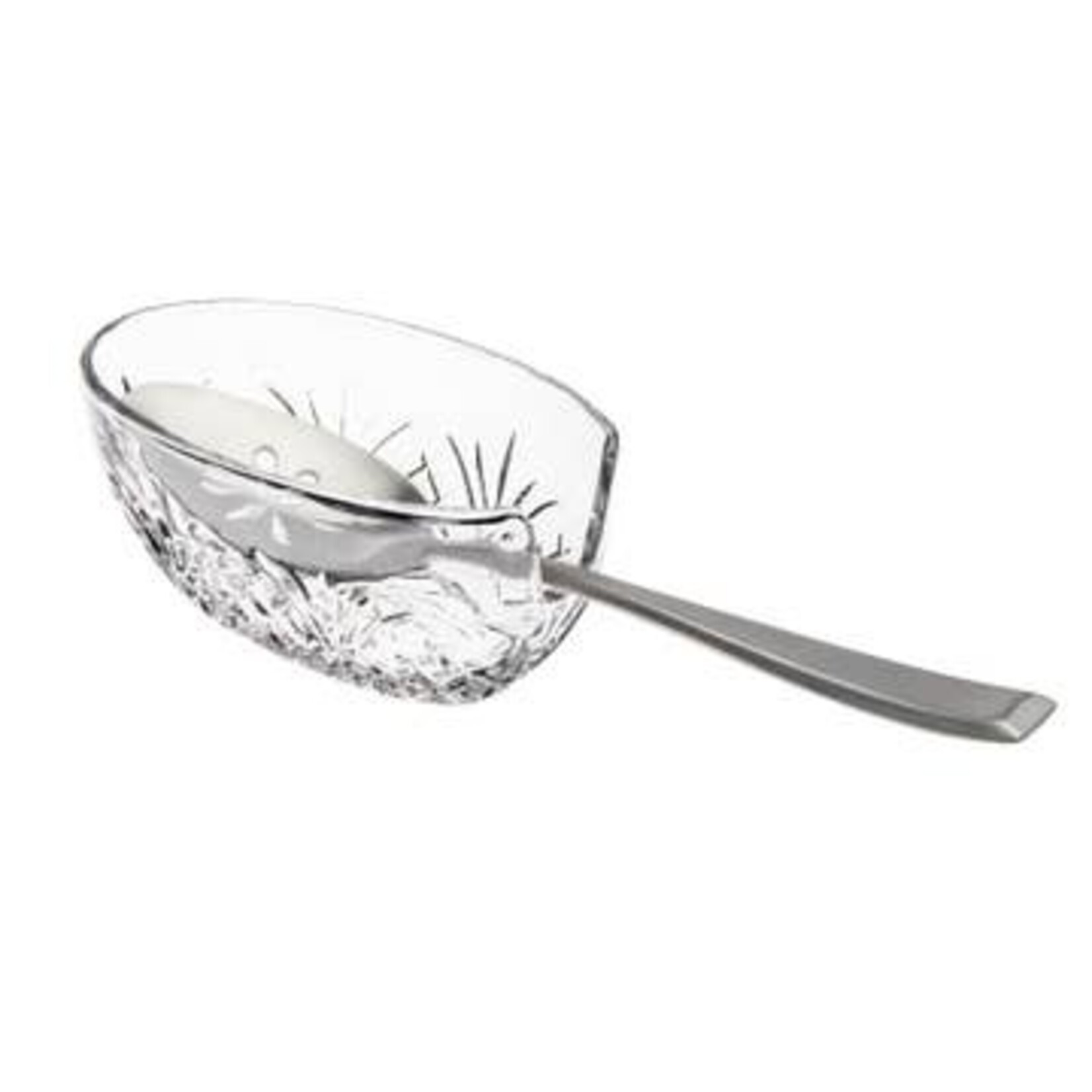 Godinger Dublin Crystal Spoon Rest Caddy