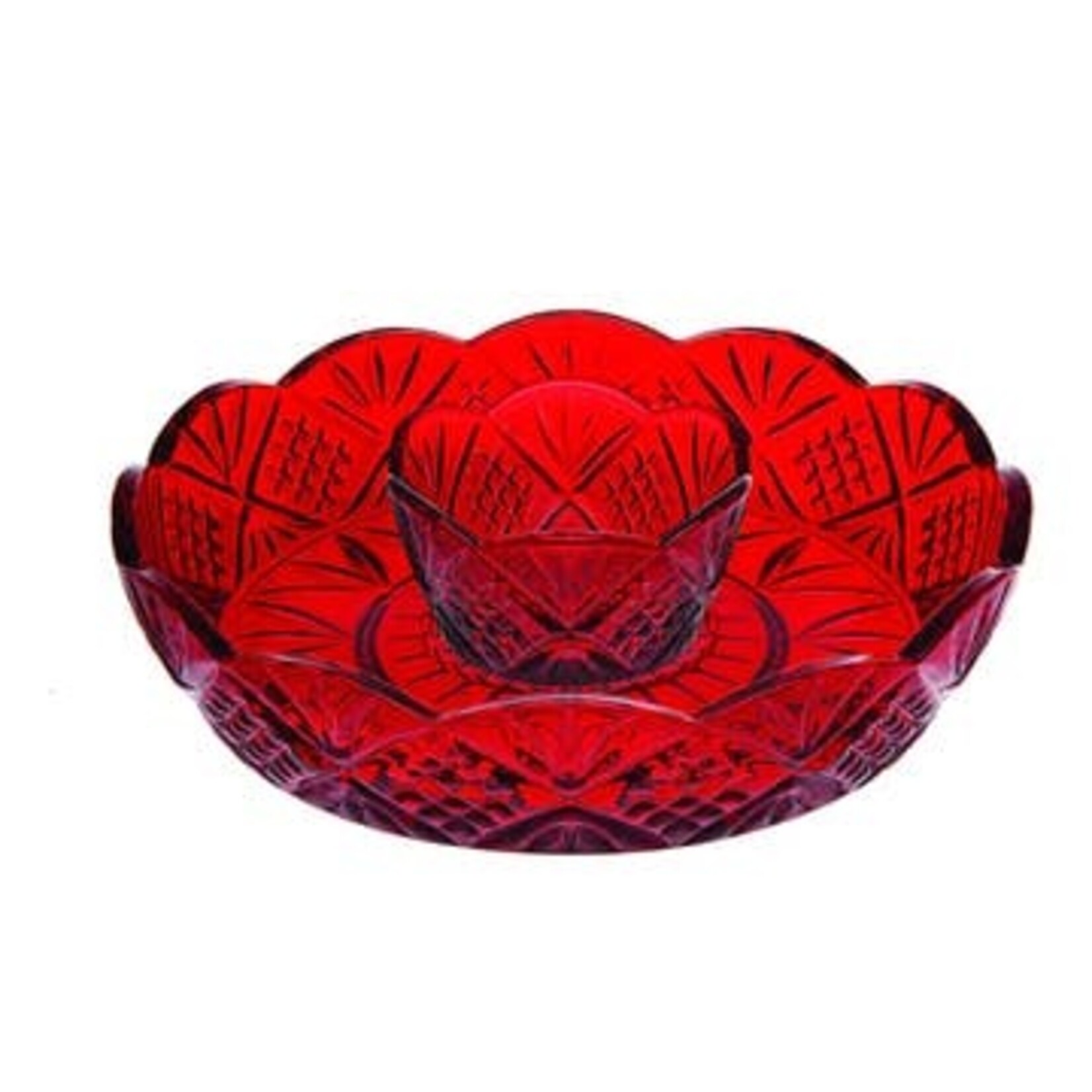 Godinger Dublin Red Mini Chip-N-Dip