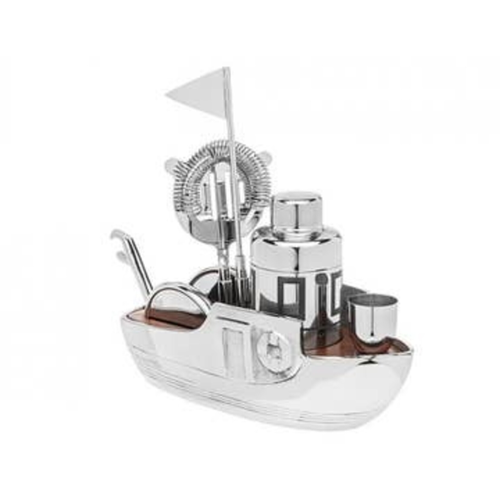 Godinger Godinger Tugboat Bar Tool Set - Gifts For Him - Coastal