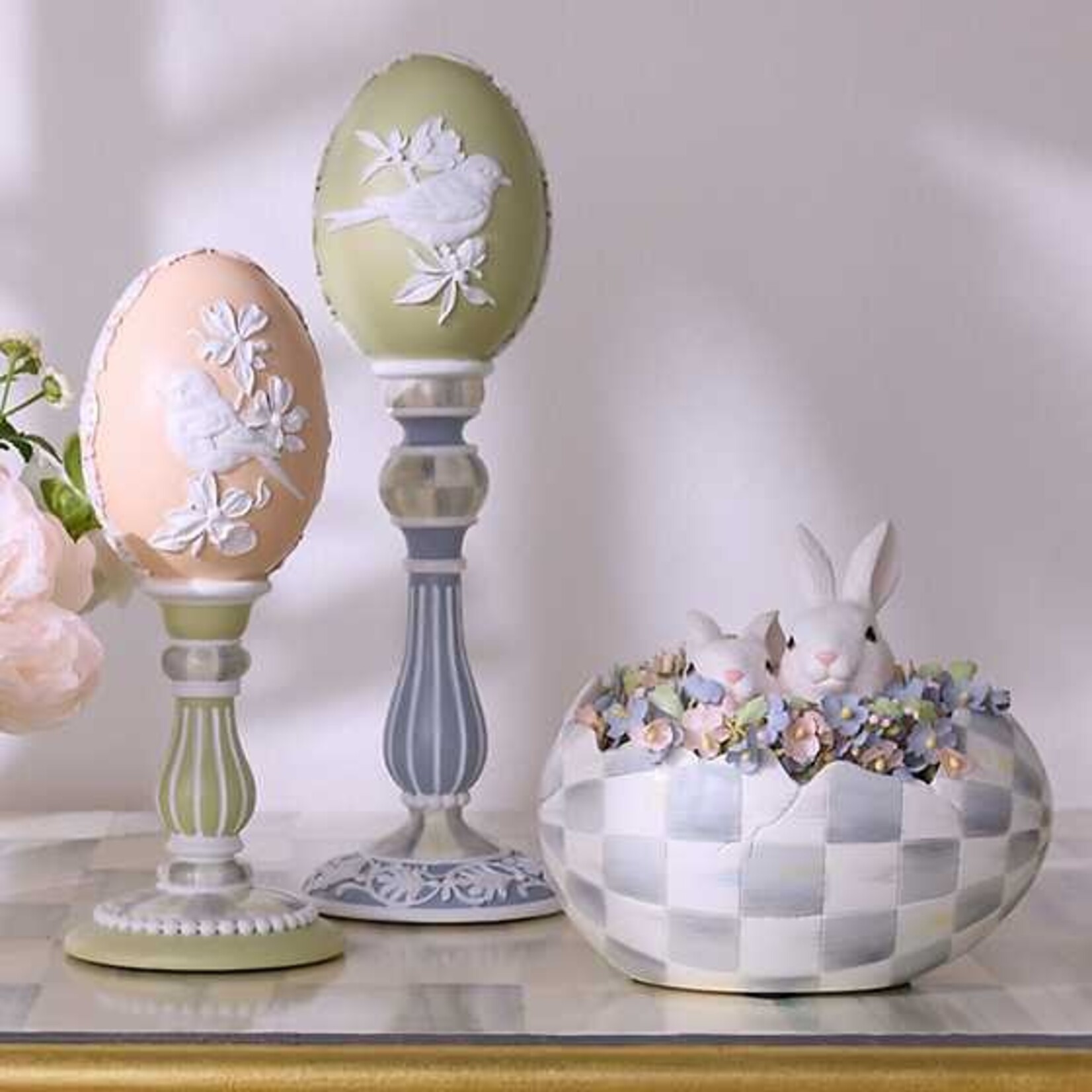 MacKenzie-Childs cameo peekaboo egg