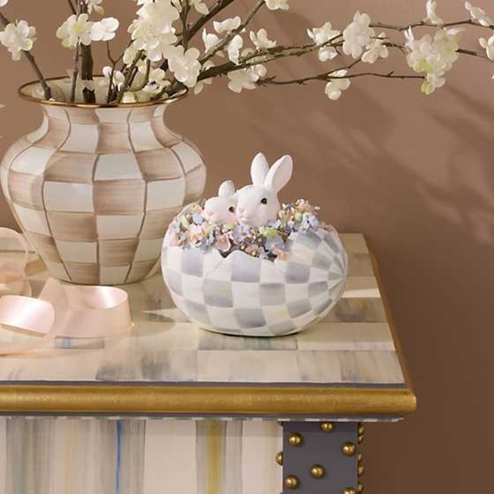MacKenzie-Childs cameo peekaboo egg