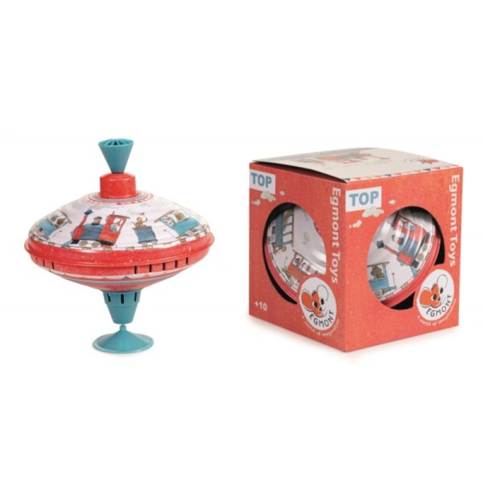 Egmont Train Large Spinning Top