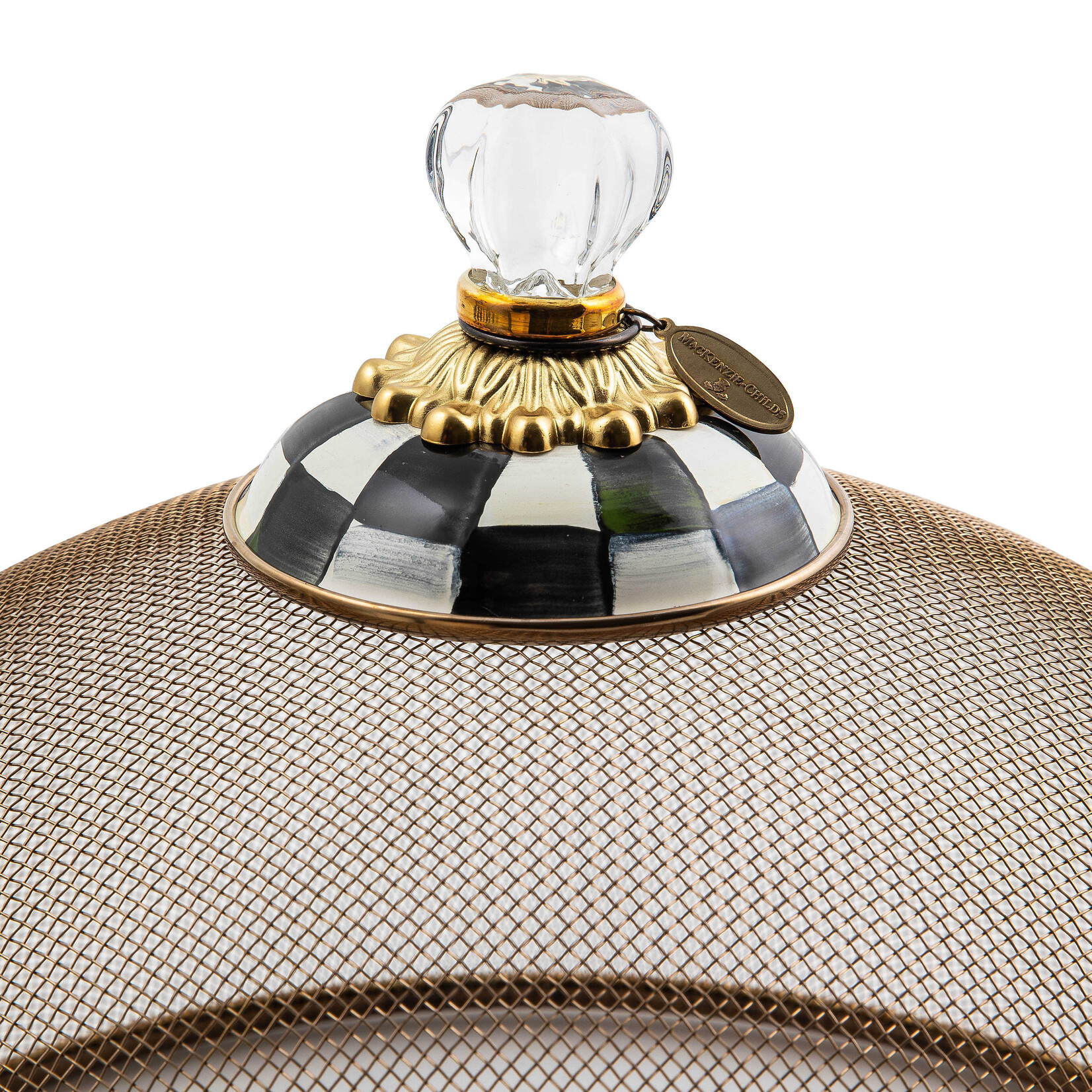 MacKenzie-Childs courtly check large mesh dome