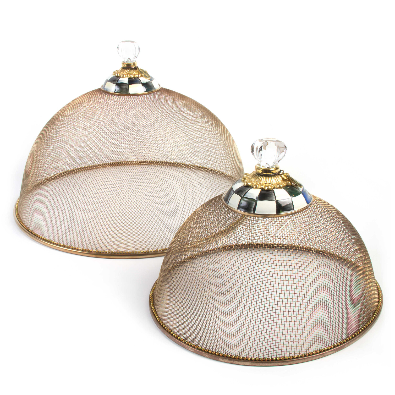 MacKenzie-Childs courtly check small mesh dome