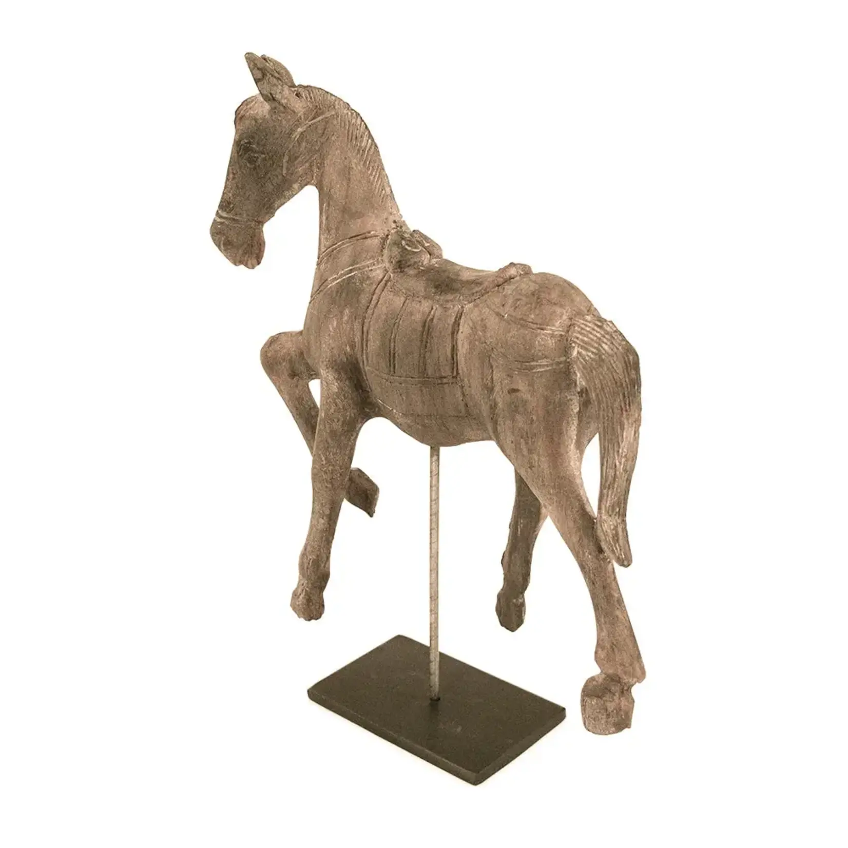 Zentique Inc. Resin Horse in Stand