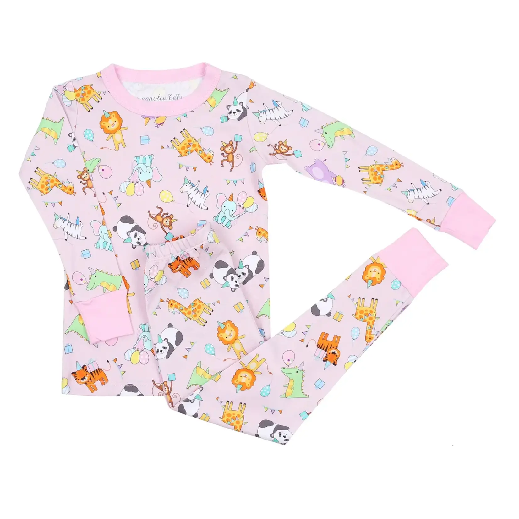 Magnolia Baby Cake, Presents, Party! Toddler Long Pajamas - Pink