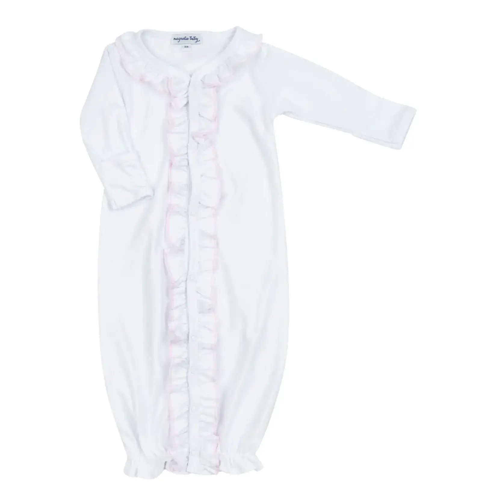 Magnolia Baby Essentials White Converter with Pink Ruffle
