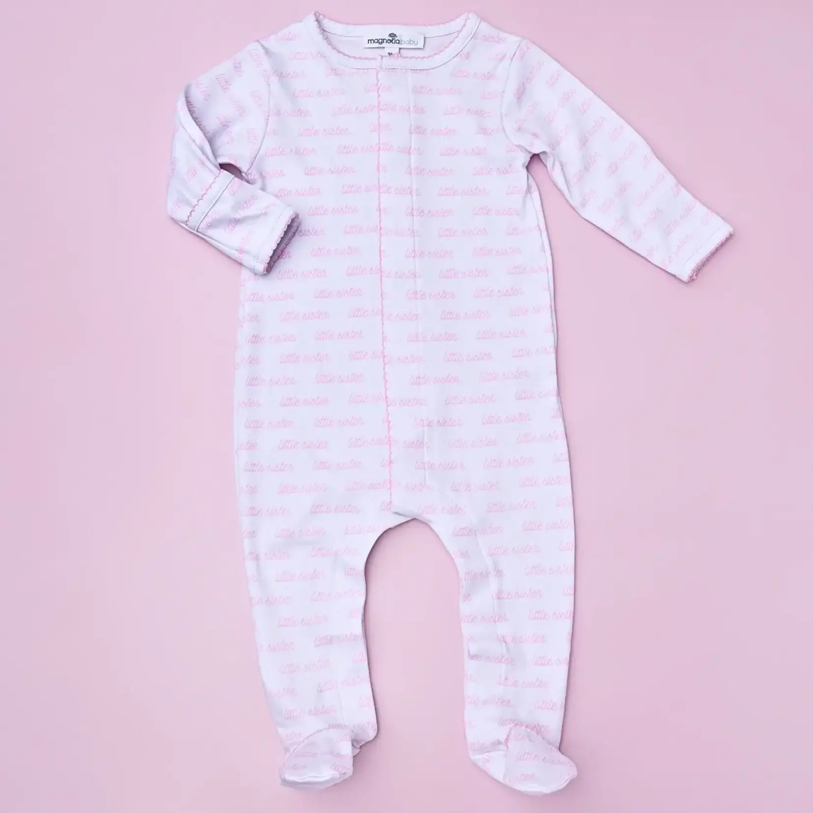 Magnolia Baby Little Sister Printed Footie